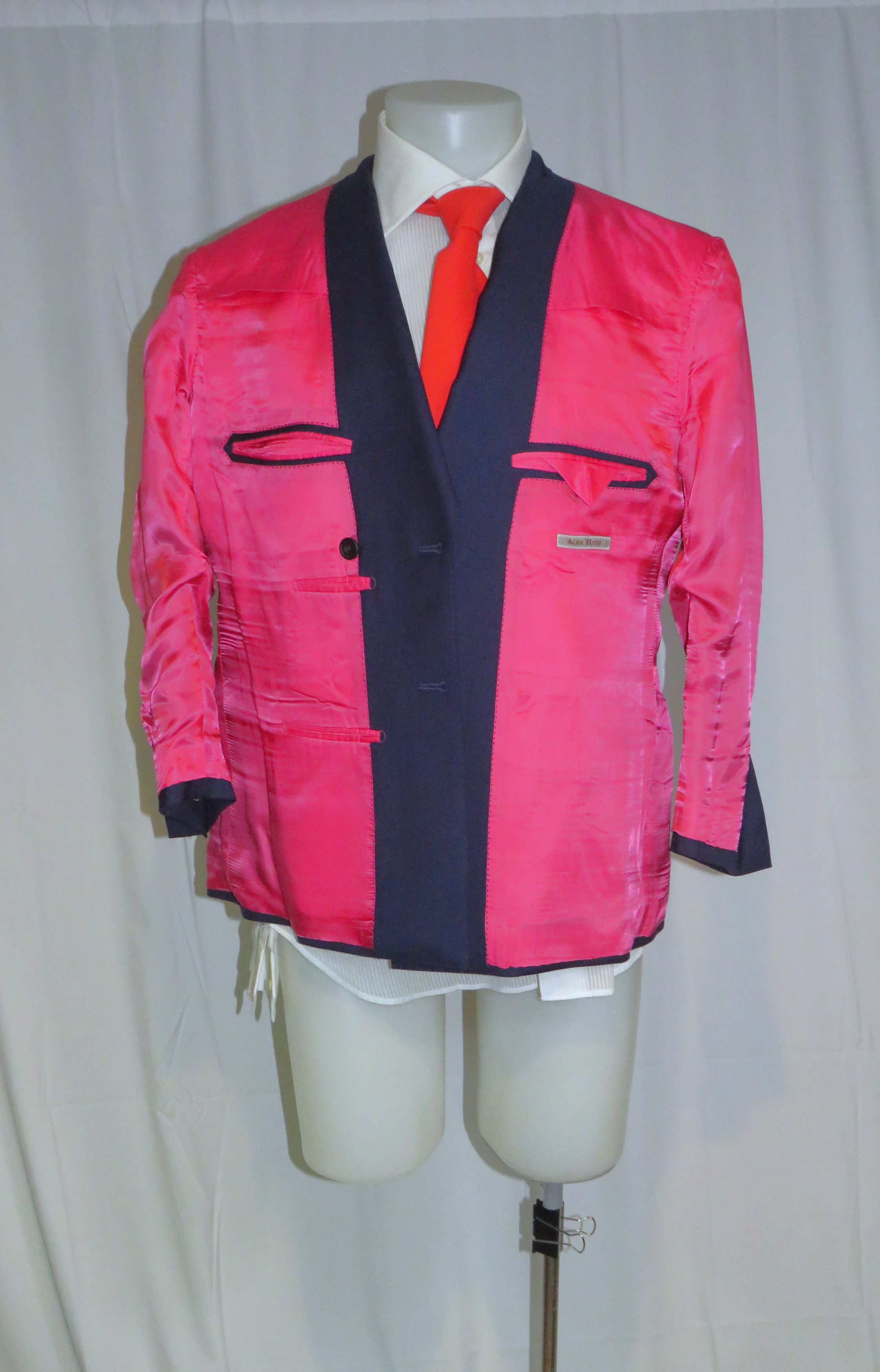 Other Alex Hitz Blue Gold Button Custom Double Breasted Blazer 40S Size 40S - 9 Thumbnail