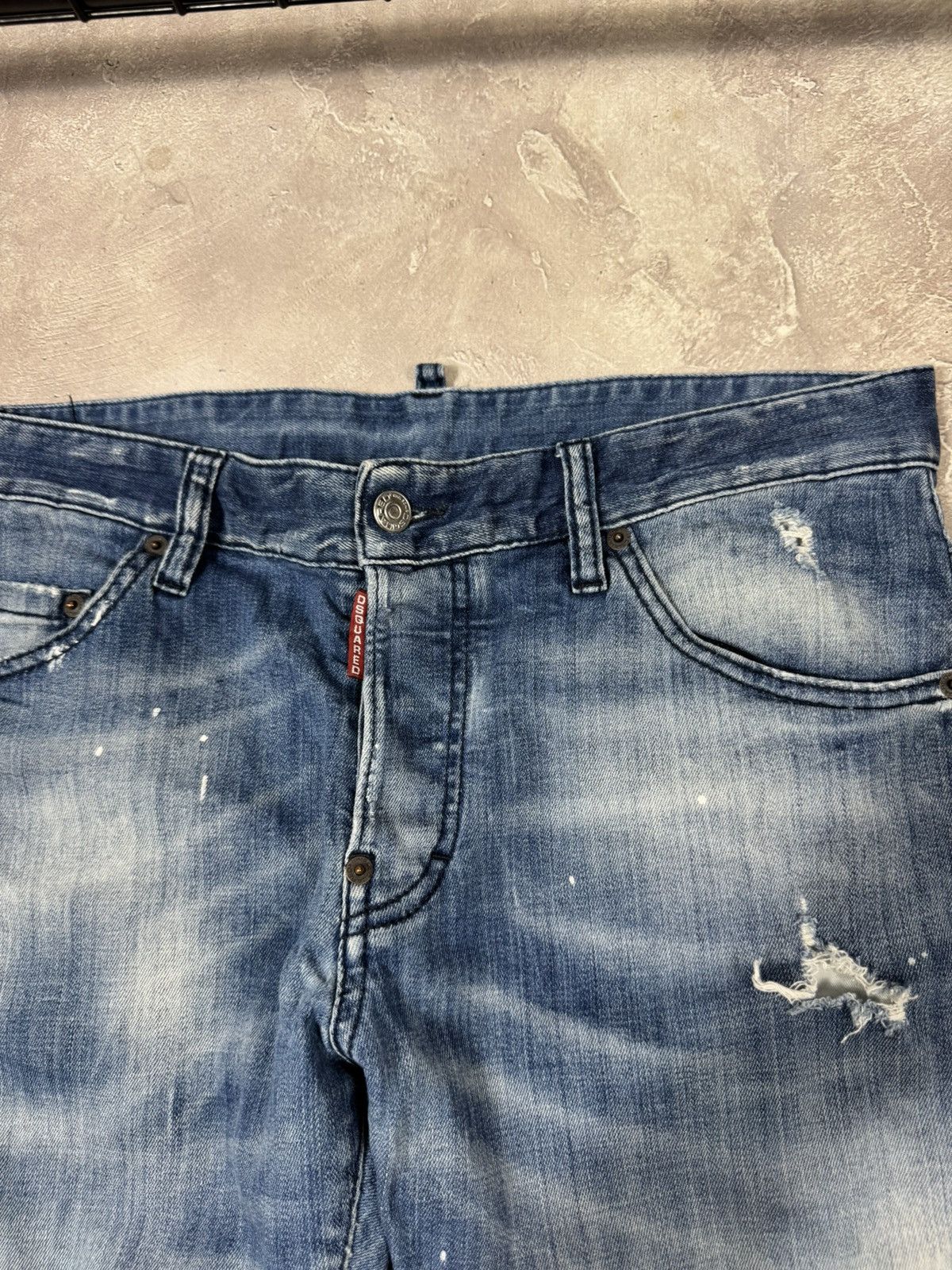 Dsquared2 Dsquared2 Distressed Y2k Slim Jeans Size US 32 / EU 48 - 5 Thumbnail