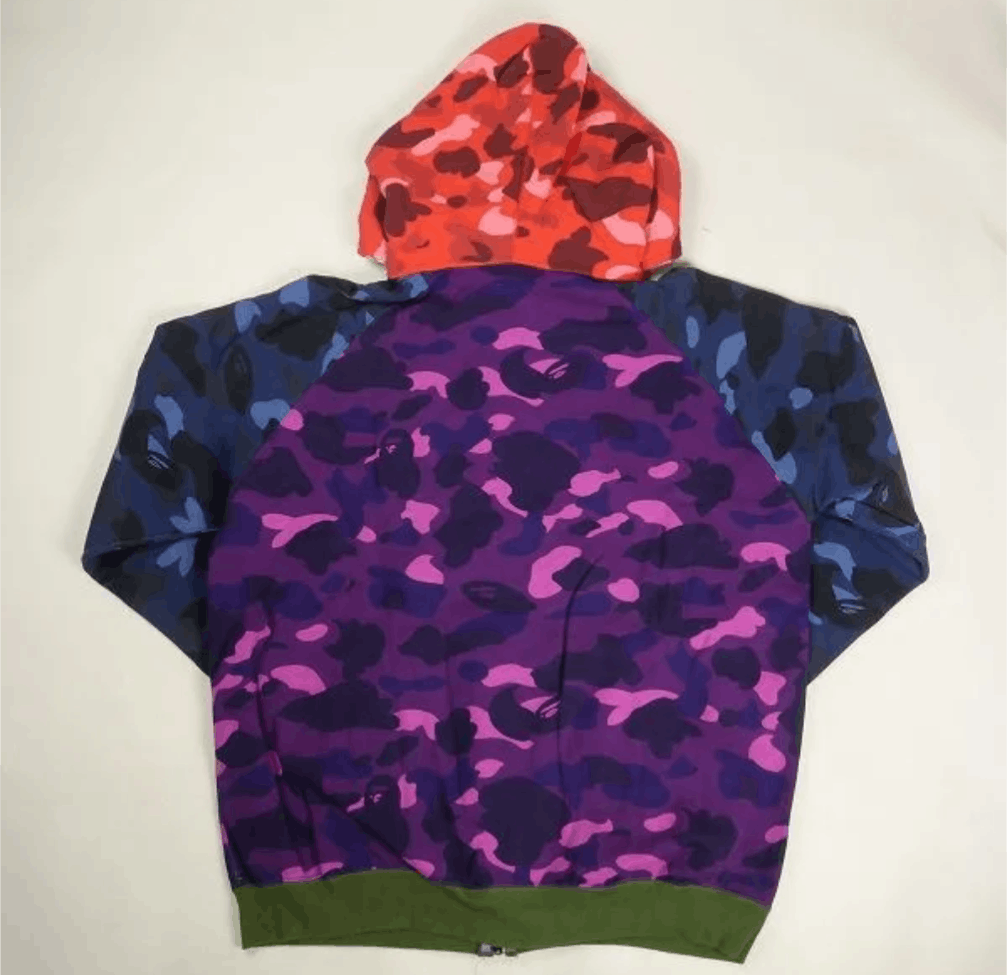 Bape Bape Vintage mid 2000s crazy camo full zip hoodie Size US L / EU 52-54 / 3 - 2 Thumbnail