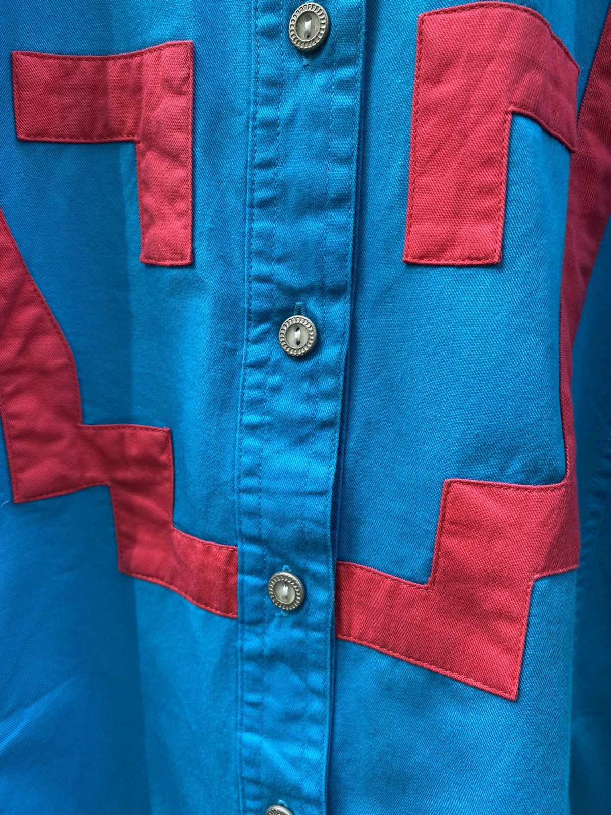 Wrangler Wrangler Silver Lake Red Geometric Patch Shirt Size US M / EU 48-50 / 2 - 7 Thumbnail