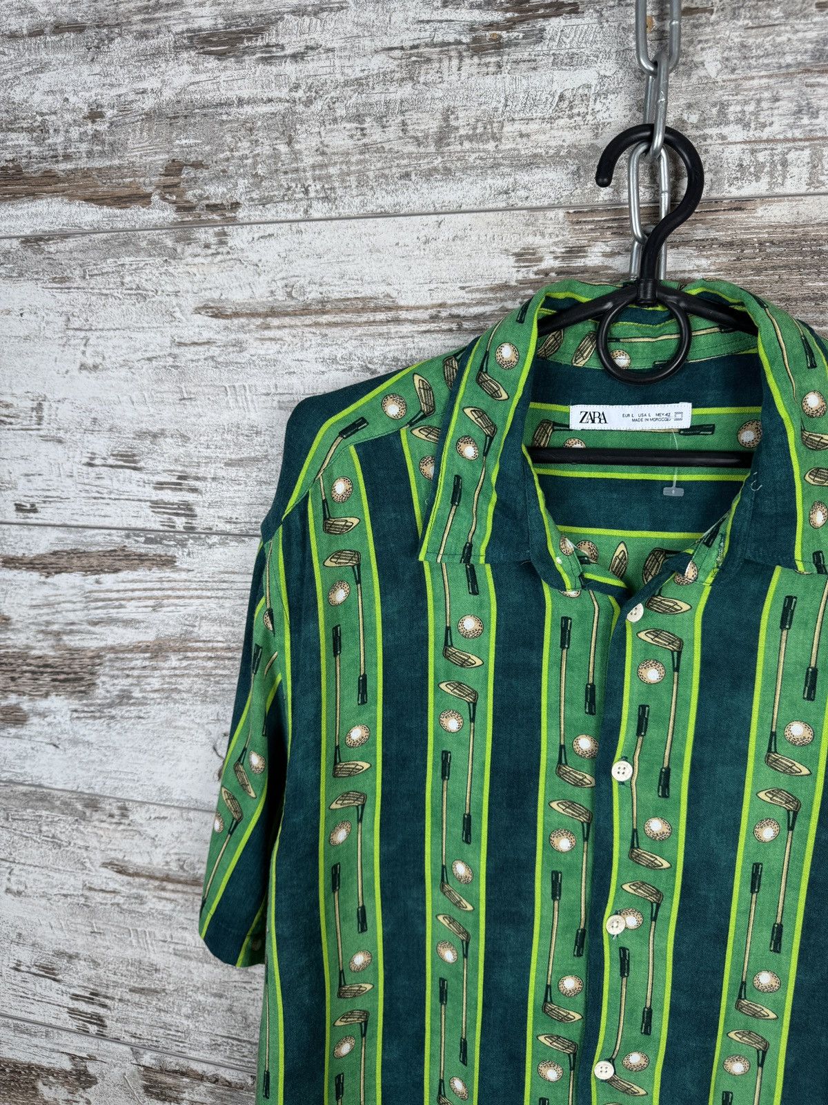 Zara Mens Zara Hawaiian shirts button up crazy viscose vintage Size US L / EU 52-54 / 3 - 3 Thumbnail