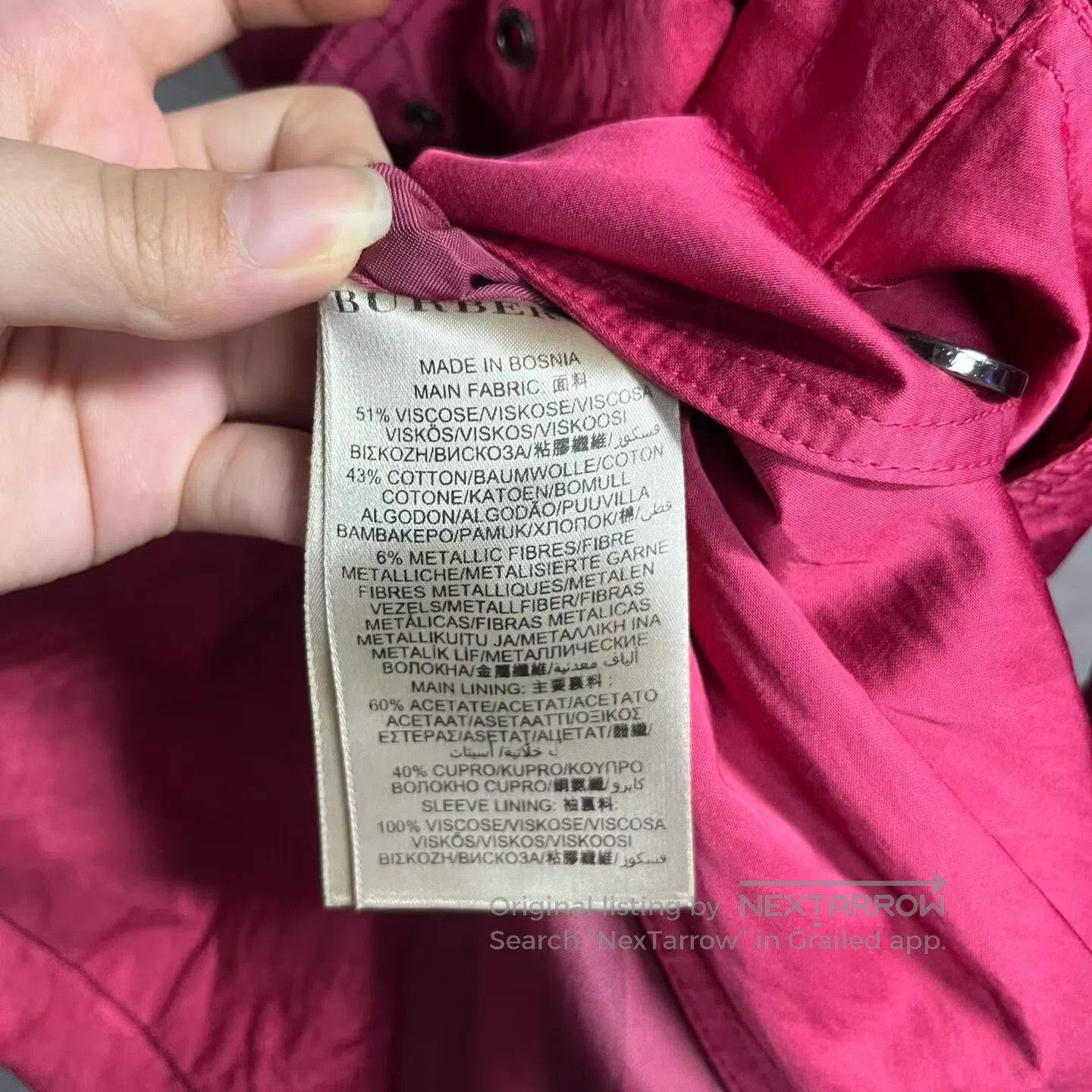 Burberry Burberry size 34 Tie belt, double-row button lapel jacket| Size XS / US 0-2 / IT 36-38 - 4 Thumbnail