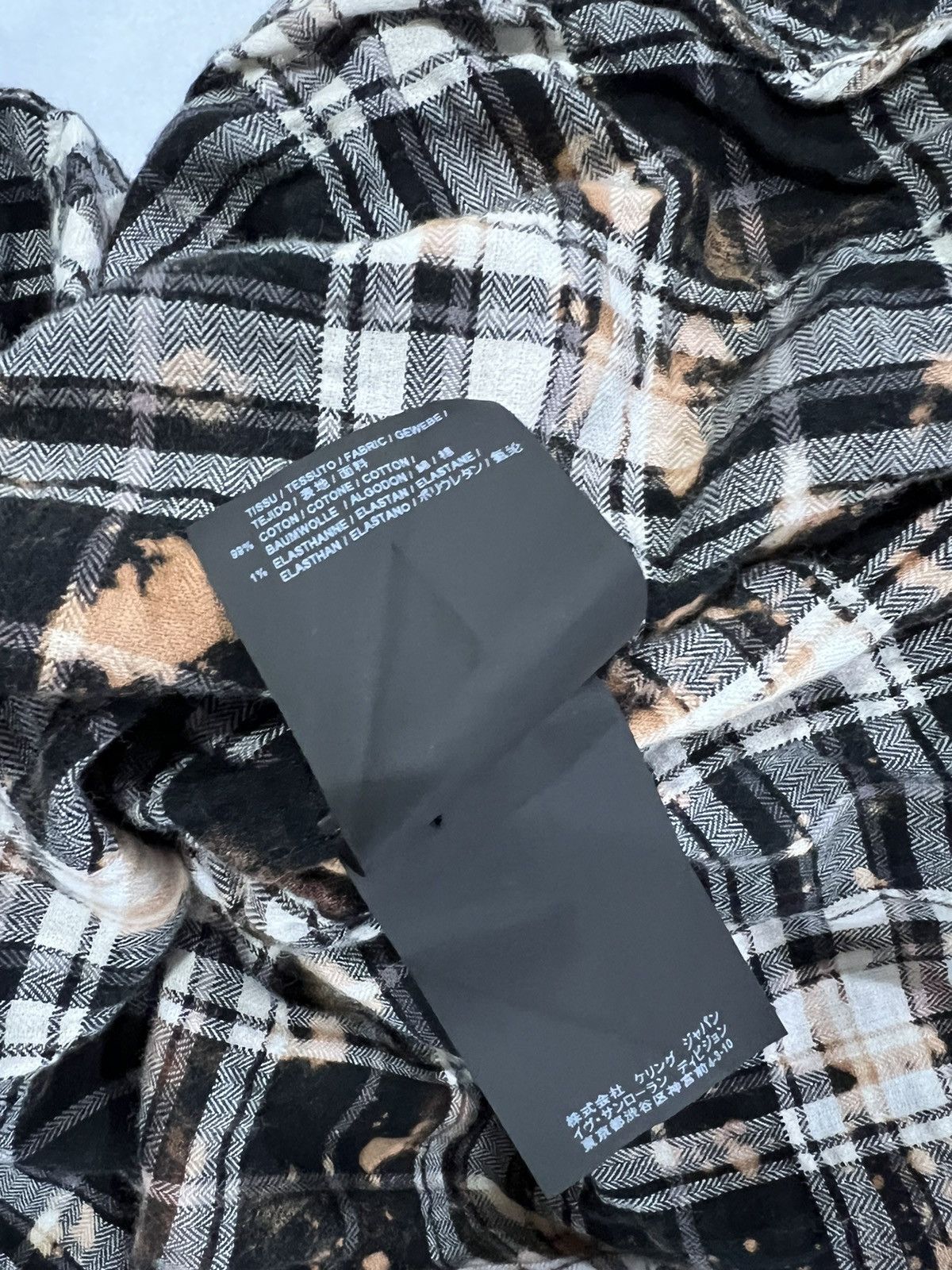 Saint Laurent Paris Saint Laurent Hedi Slimane men’s bleached flannel shirt. S. Size US S / EU 44-46 / 1 - 9 Thumbnail