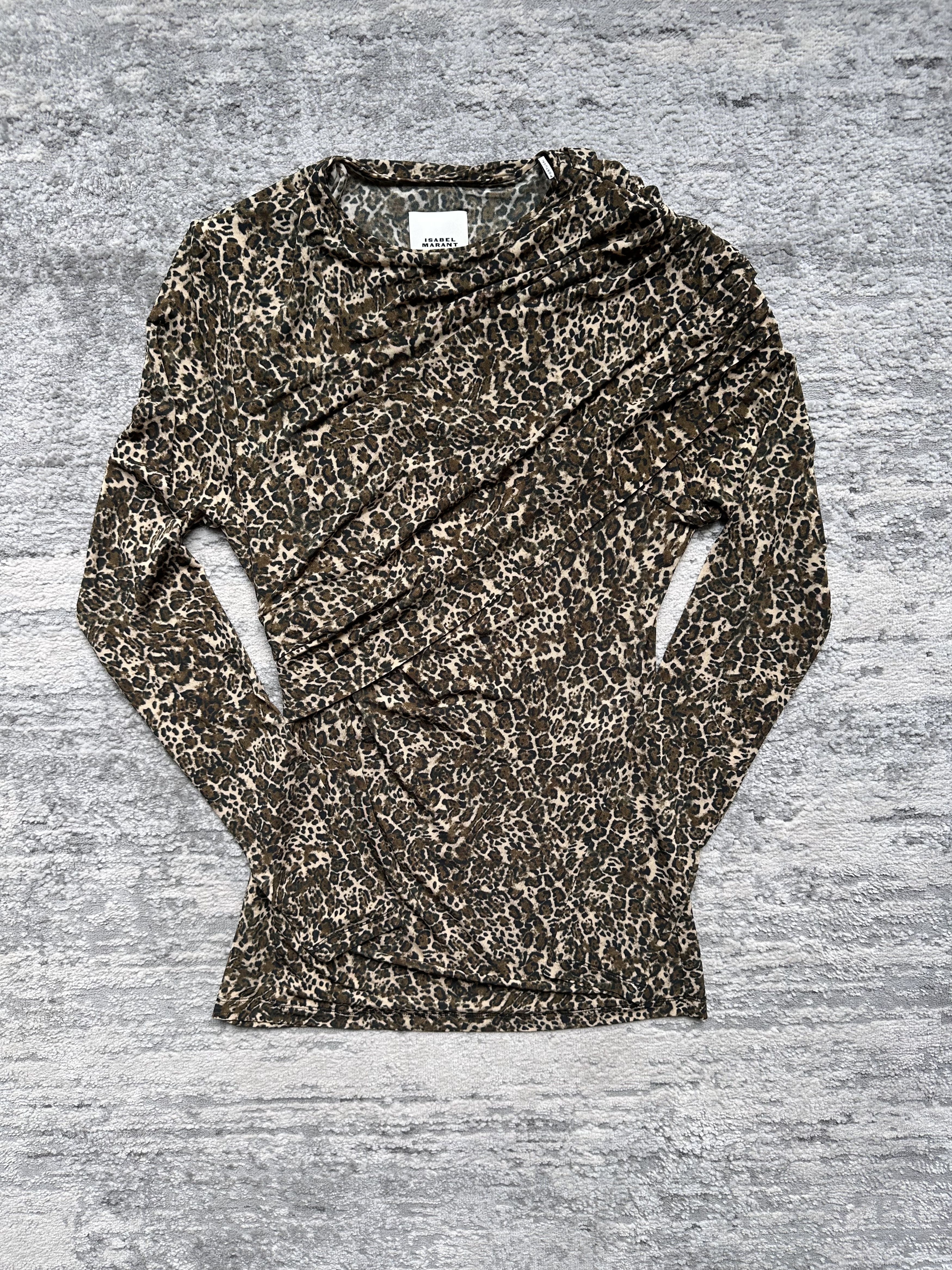 Isabel Marant Isabel Marant Leopard Blouse Size S / US 4 / IT 40 - 1 Thumbnail