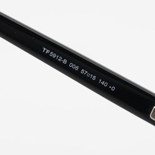Tom Ford Tom Ford FT5912-B 005 Eyeglasses Black 57mm Rectangle Frame Size ONE SIZE - 9 Thumbnail