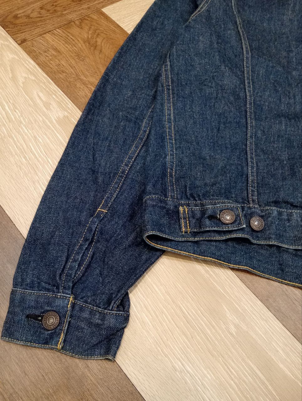 Levi's Vintage Clothing LEVI'S VINTAGE 71557 CAPITAL E BLUE DENIM JACKET - SIZE 40 Size US L / EU 52-54 / 3 - 13 Thumbnail