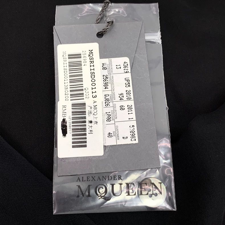 Alexander McQueen Alexander Mcqueen Colored mulberry silk streamer sleeveles Size S / US 4 / IT 40 - 8 Thumbnail