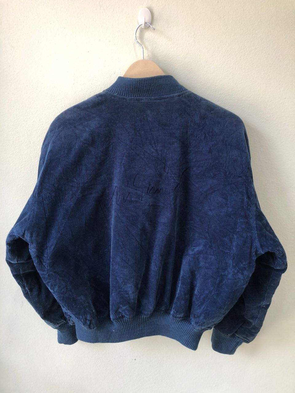 Moschino Indigo blue love velvet jacket Size US M / EU 48-50 / 2 - 3 Thumbnail