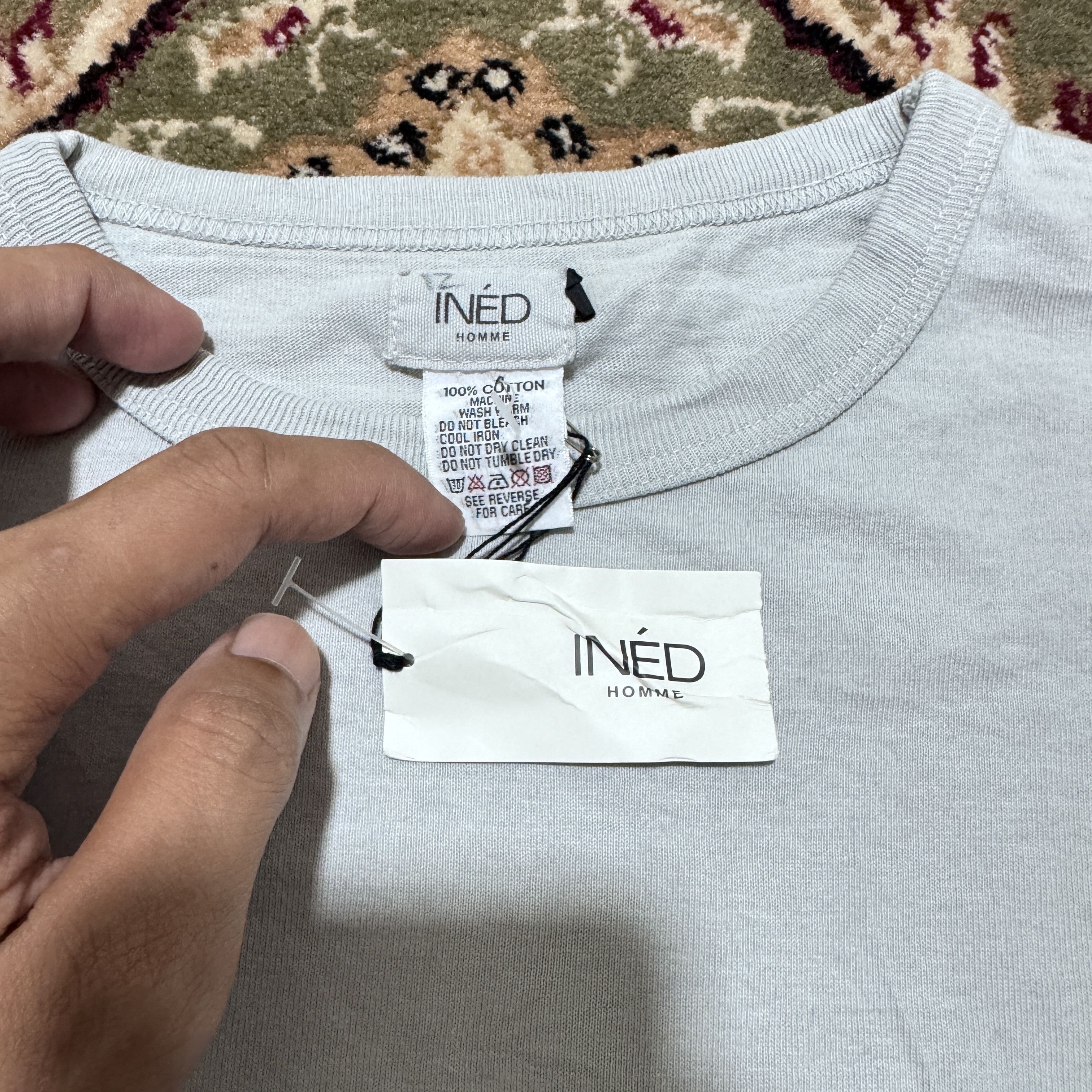 Yohji Yamamoto Ined Homme By Yohji Yamamoto Shift Oval Logo T shirt Size US L / EU 52-54 / 3 - 3 Thumbnail