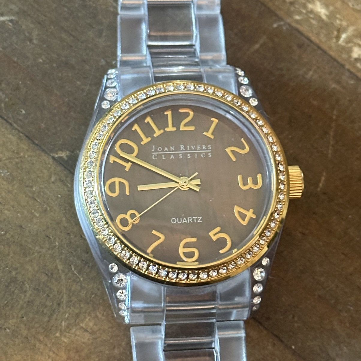 Joan Rivers Vintage Joan Rivers clear acrylic crystal accent watch Size ONE SIZE - 5 Thumbnail