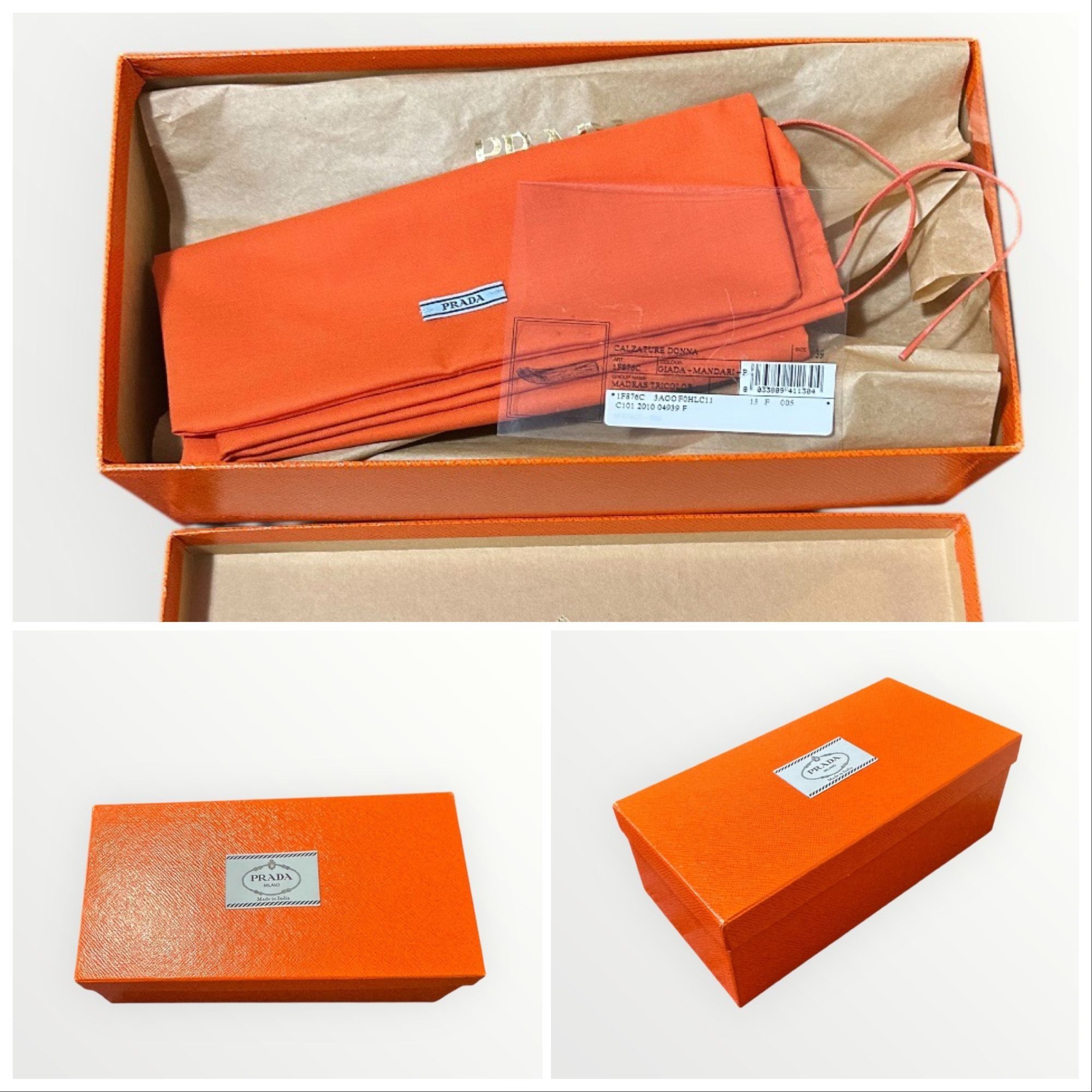 Prada Prada SS2010 Limited Edition Woven Madras Leather Flats – Si Size US 9 / IT 39 - 4 Thumbnail