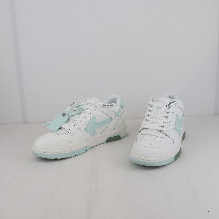 Off-White o1rshd1 Out of Office Calf Leather Sneakers in White Mint Size US 13 / EU 46 - 6 Thumbnail