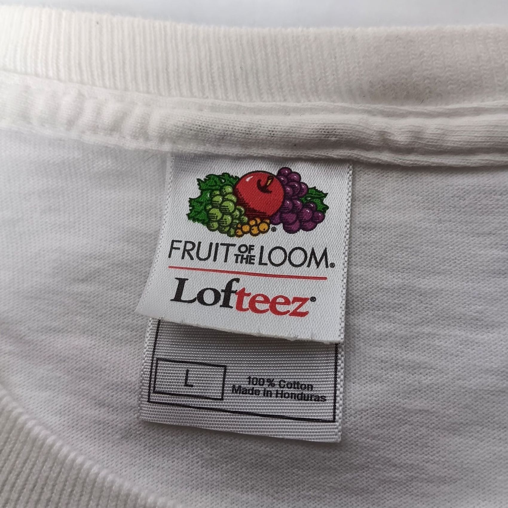 Fruit Of The Loom DJ Miller Race T Shirt L White Cotton Crew Neck Short Sleeve Men Stock Car Racing Elkins WV Motorsports Graphic Print 2000s Size US L / EU 52-54 / 3 - 7 Thumbnail