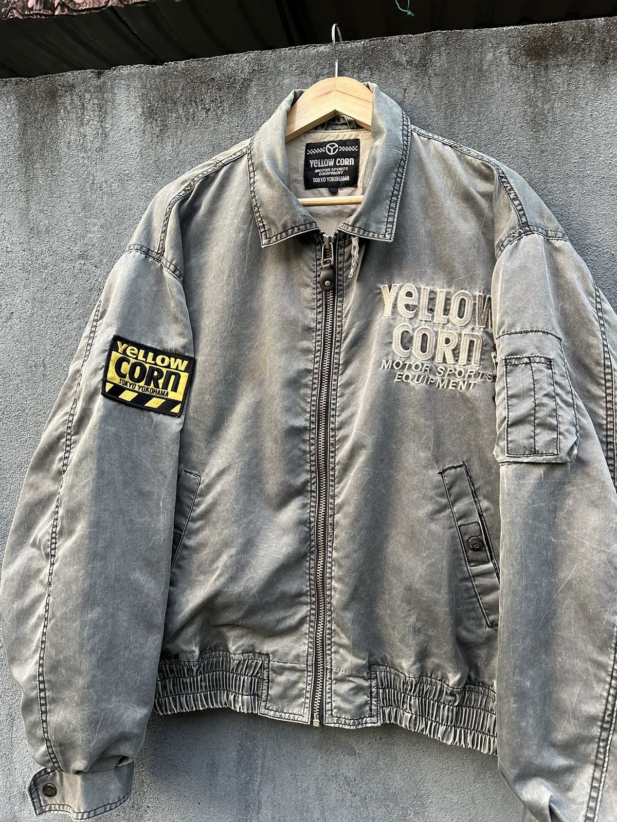 YELLOW CORN 👹Vintage Yellow Corn Sledge Hammer Bomber Jacket Size US L / EU 52-54 / 3 - 6 Thumbnail