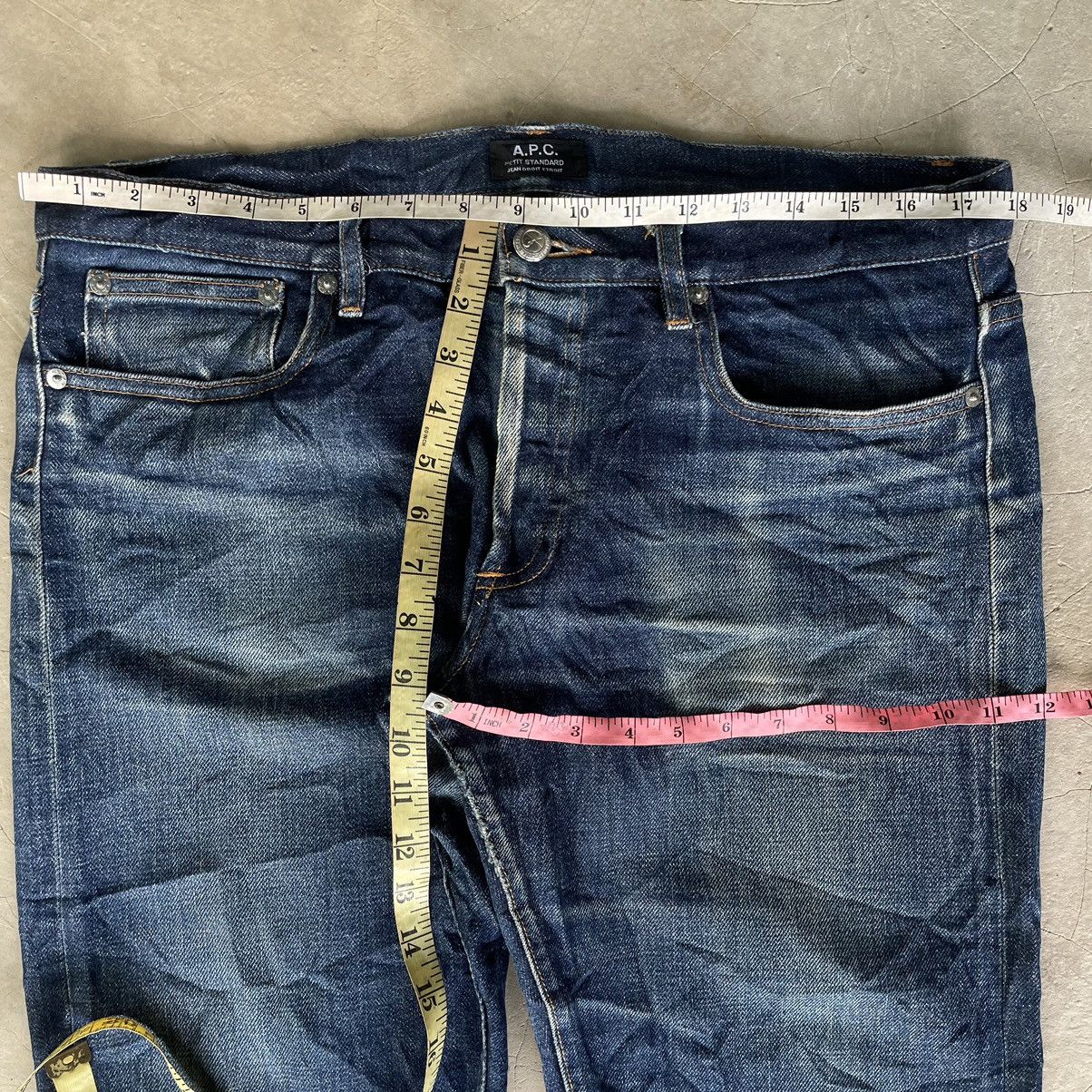 A.P.C. A.P.C. Selvedge Japan Raw Denim Indigo Distressed Jeans APC Size US 36 / EU 52 - 14 Thumbnail