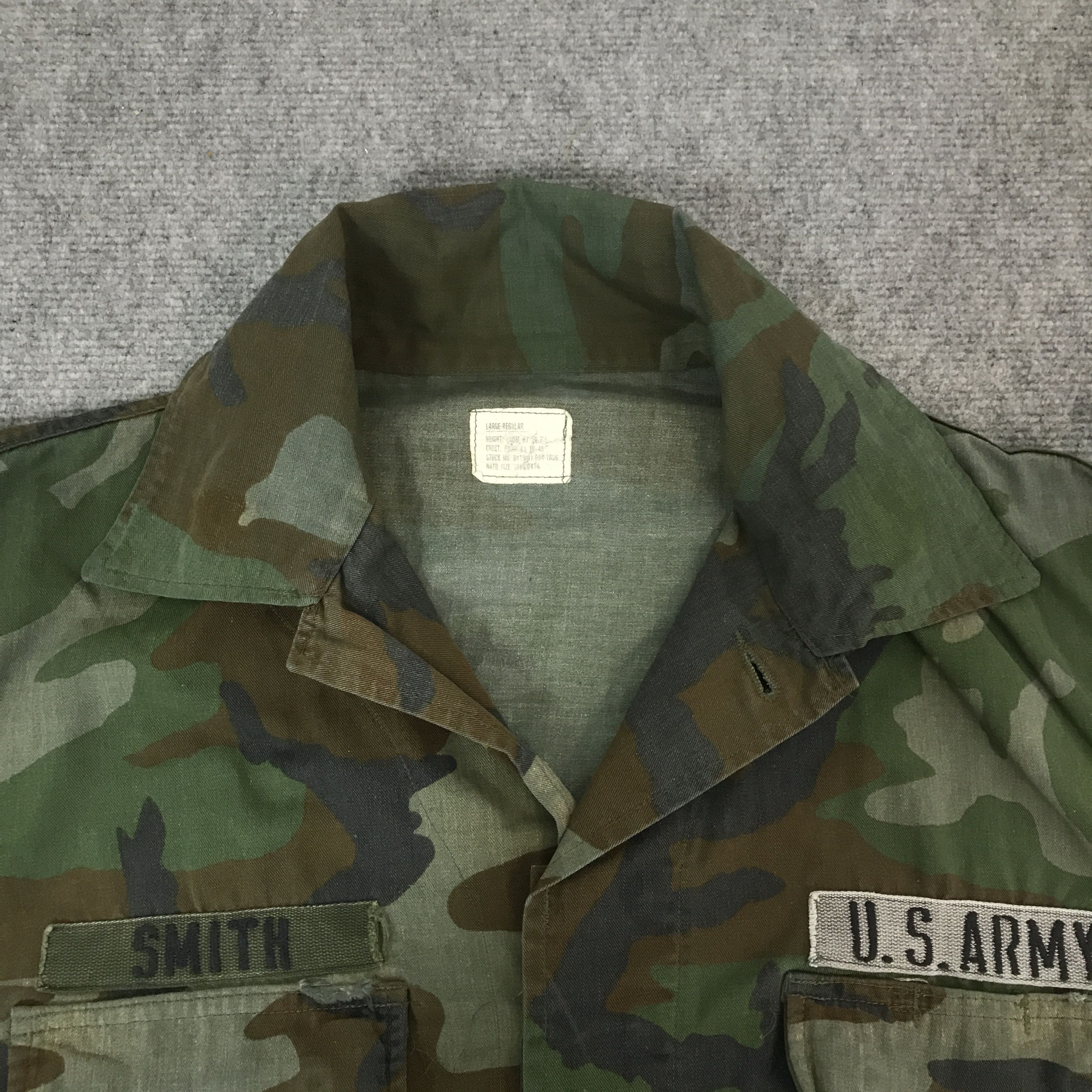 Vintage vintage US Army Camo Button M65 Style jacket Size US L / EU 52-54 / 3 - 7 Thumbnail