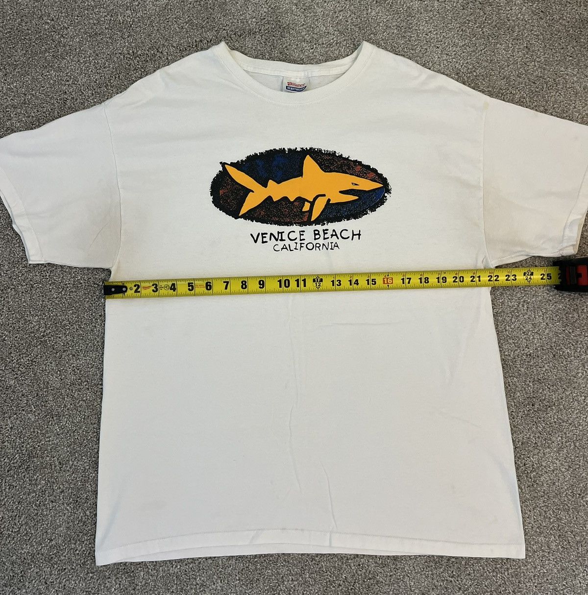 Hanes Vintage Venice Beach California Shark Graphic Shirt Tee XL Size US XL / EU 56 / 4 - 4 Thumbnail
