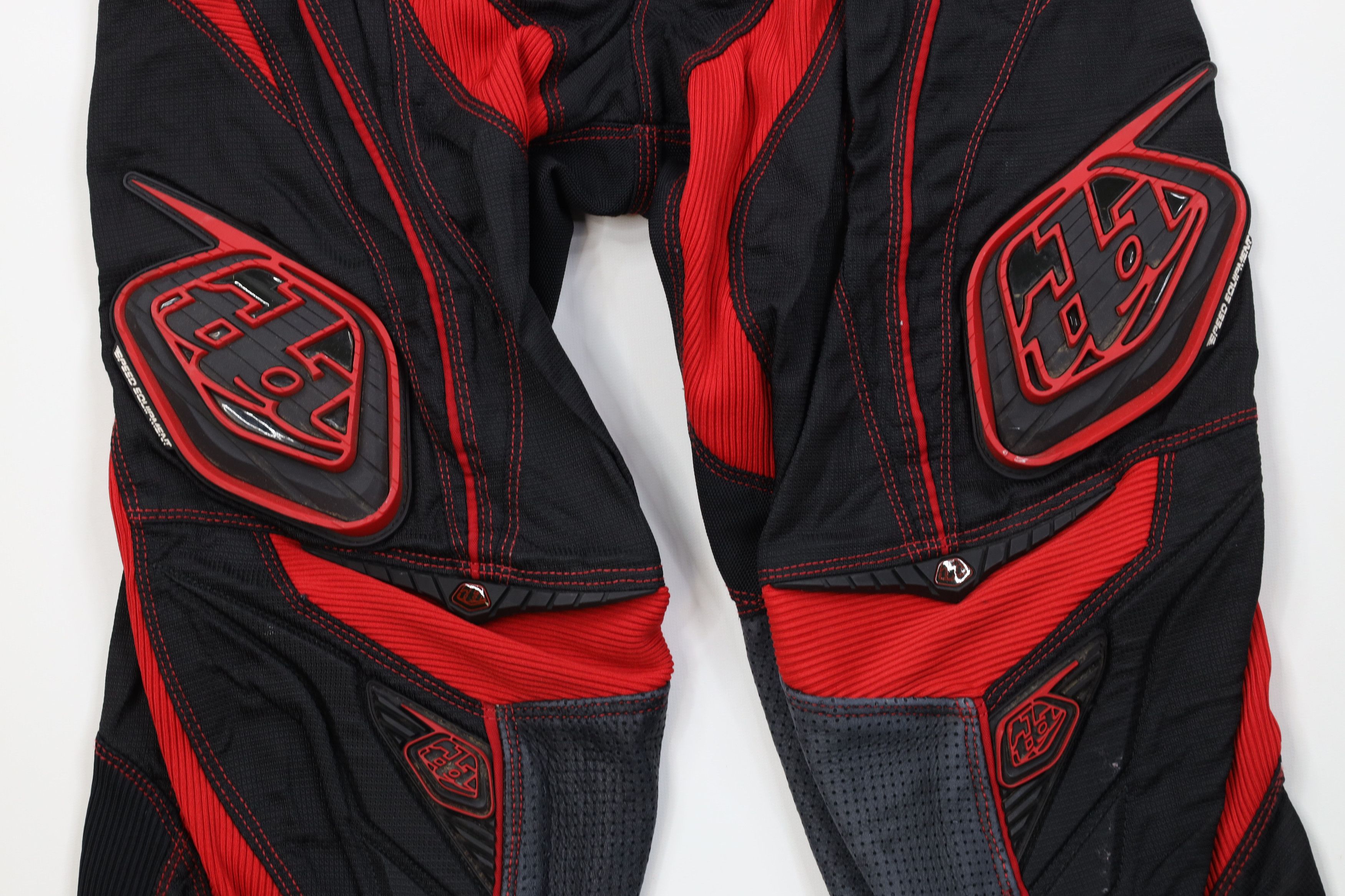 Vintage Troy Lee Designs Motocross Racing Riding Pants Black Red Size US 32 / EU 48 - 3 Thumbnail
