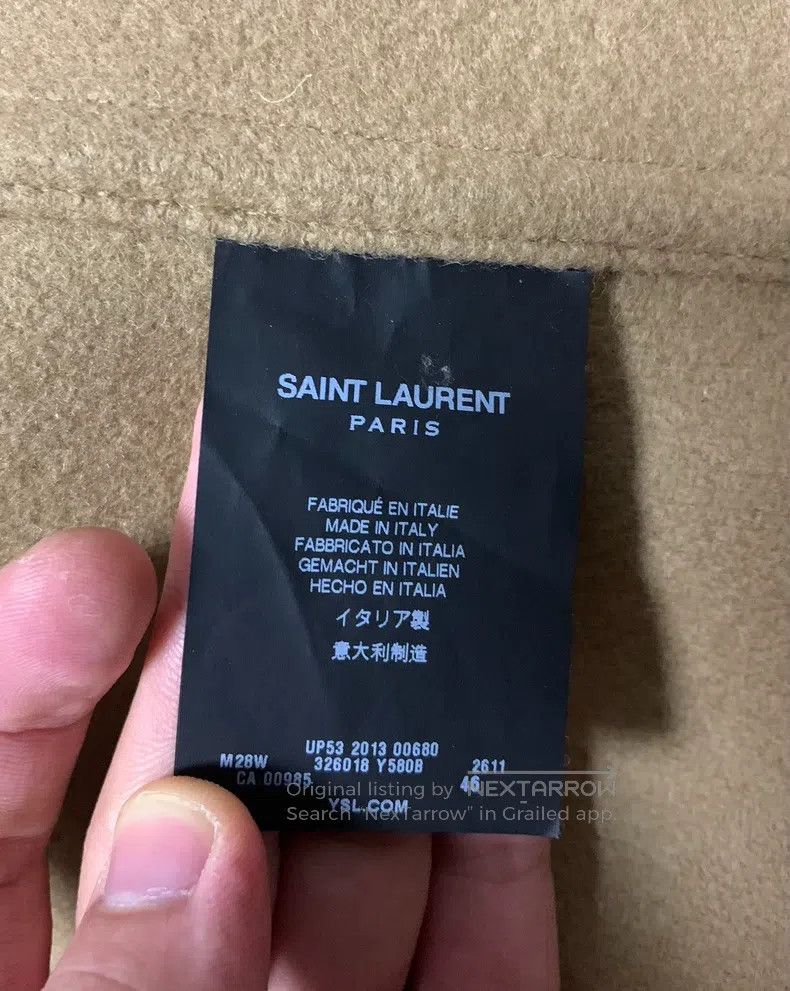 Saint Laurent Paris Saint Laurent Paris Original Khaki Hooded Toggle Coat Size US S / EU 44-46 / 1 - 4 Thumbnail