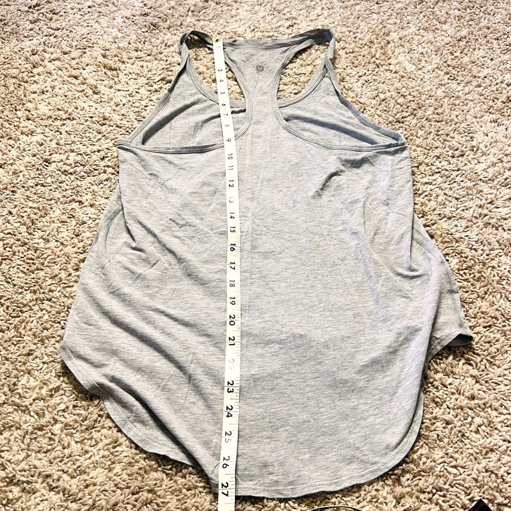 Lululemon VINTAGE Womens Lululemon Gray Workout Yoga Racer Back Tank Top S Small Womens 90s Retro Tank Top Size S / US 4 / IT 40 - 3 Thumbnail