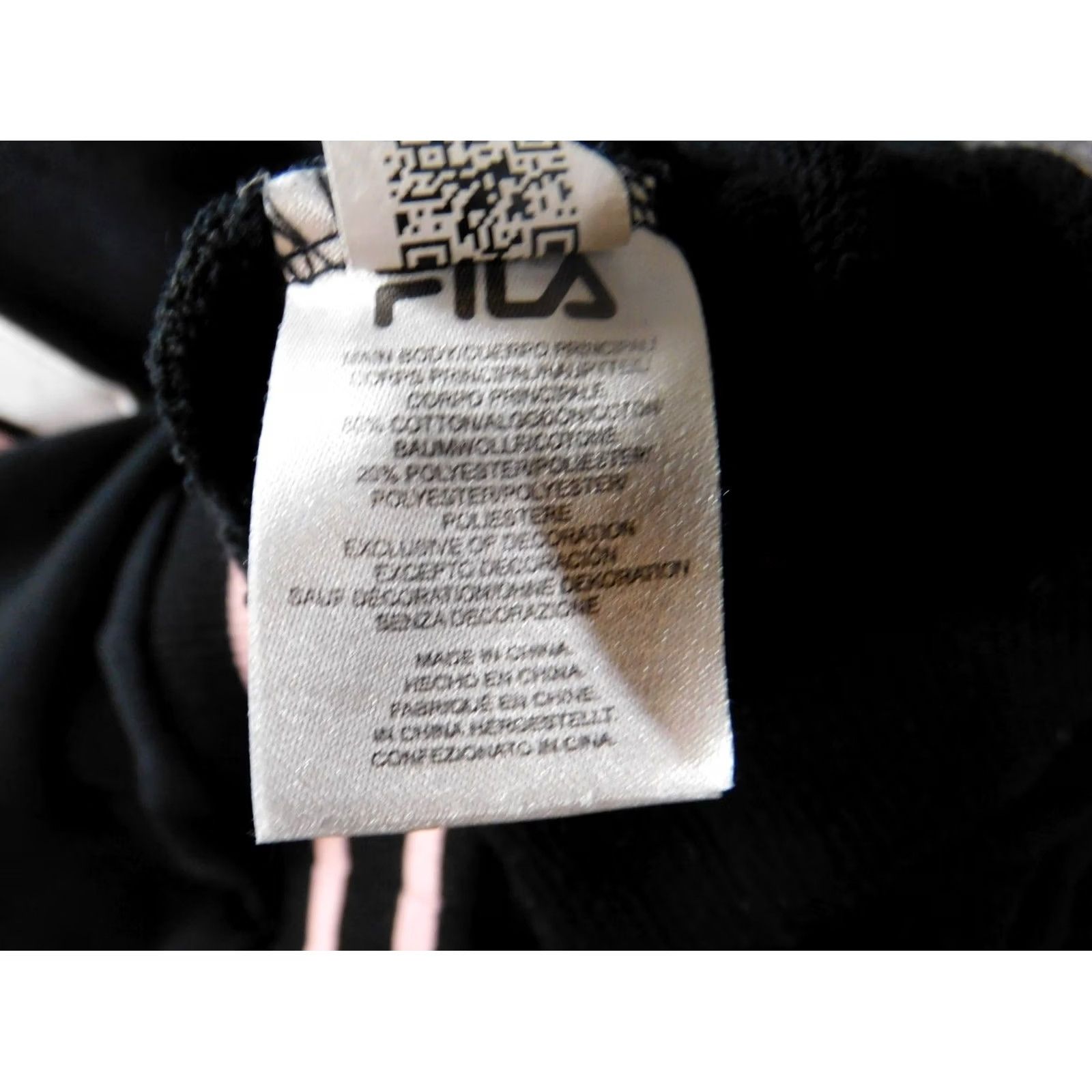 Fila FILA Womens Sweatshirt L Black Crewneck Graphic Pullover Cotton Polyester Knit Logo Classic Regular Sweatshirt Women Size L / US 10 / IT 46 - 7 Thumbnail