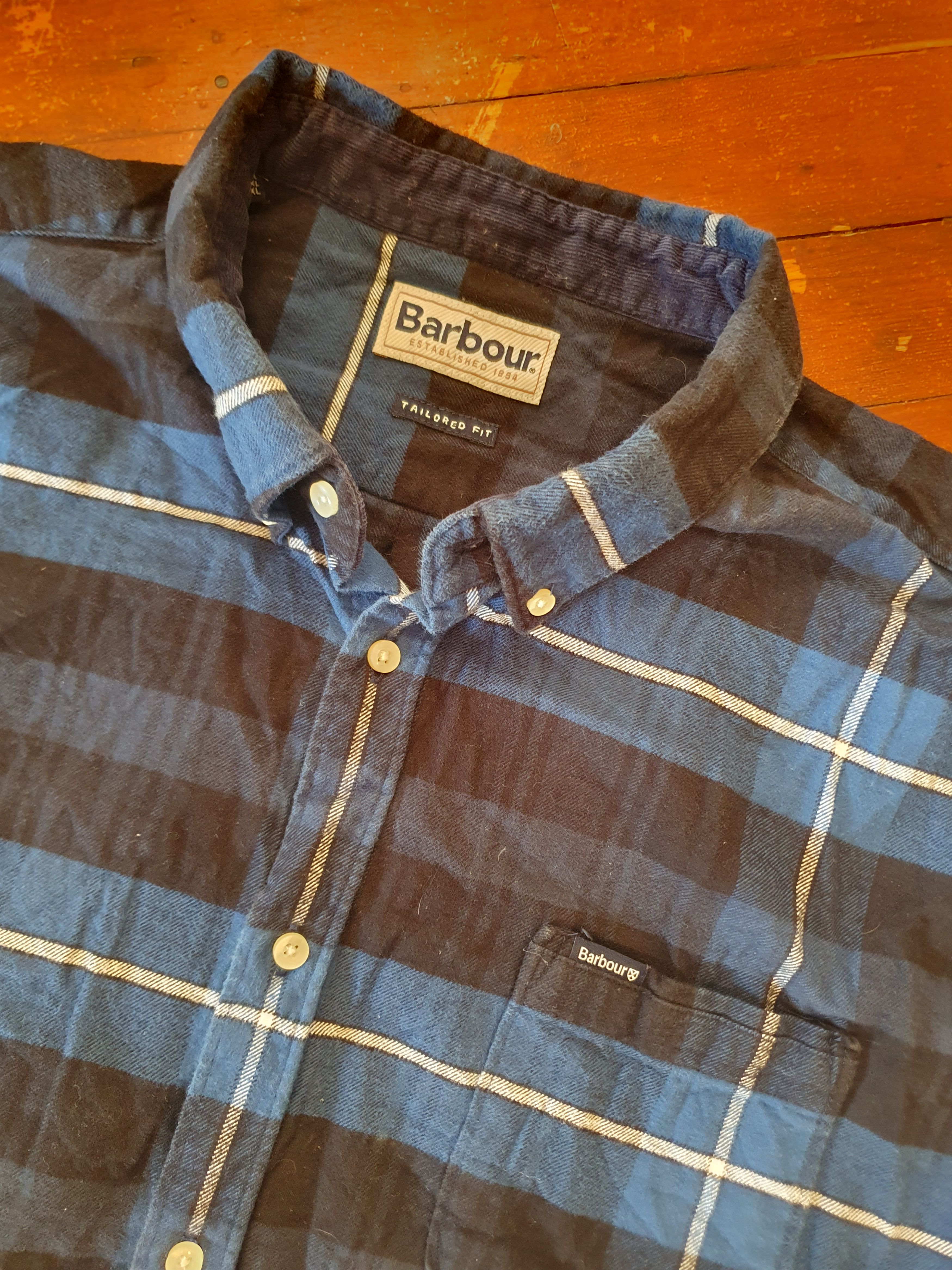 Barbour Barbour Tailored Fit Flannel Shirt AW21 sz XL Size US XL / EU 56 / 4 - 1 Thumbnail