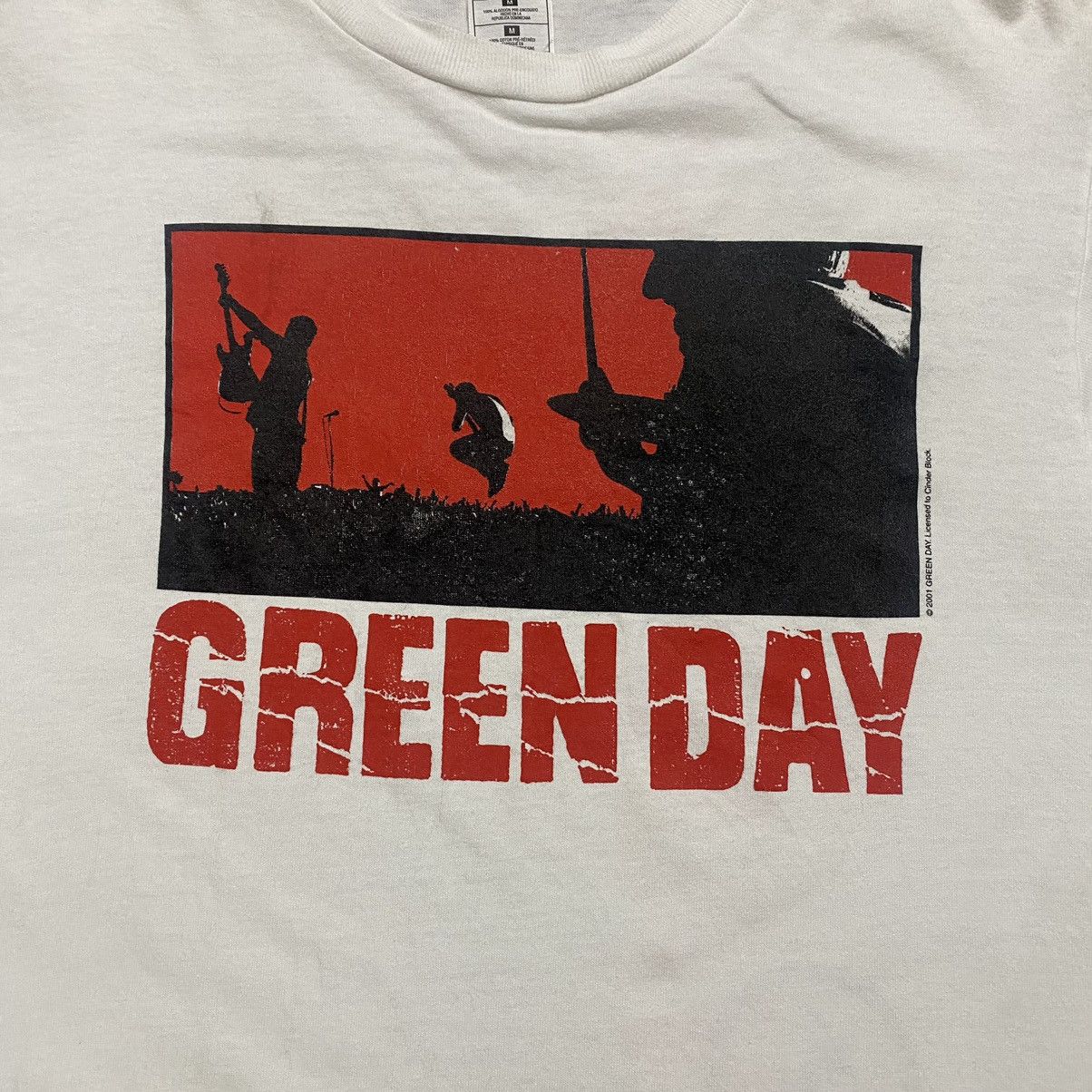 Vintage ©️2001 Vintage Green Day World Tour by Cinder Block Size US M / EU 48-50 / 2 - 6 Thumbnail