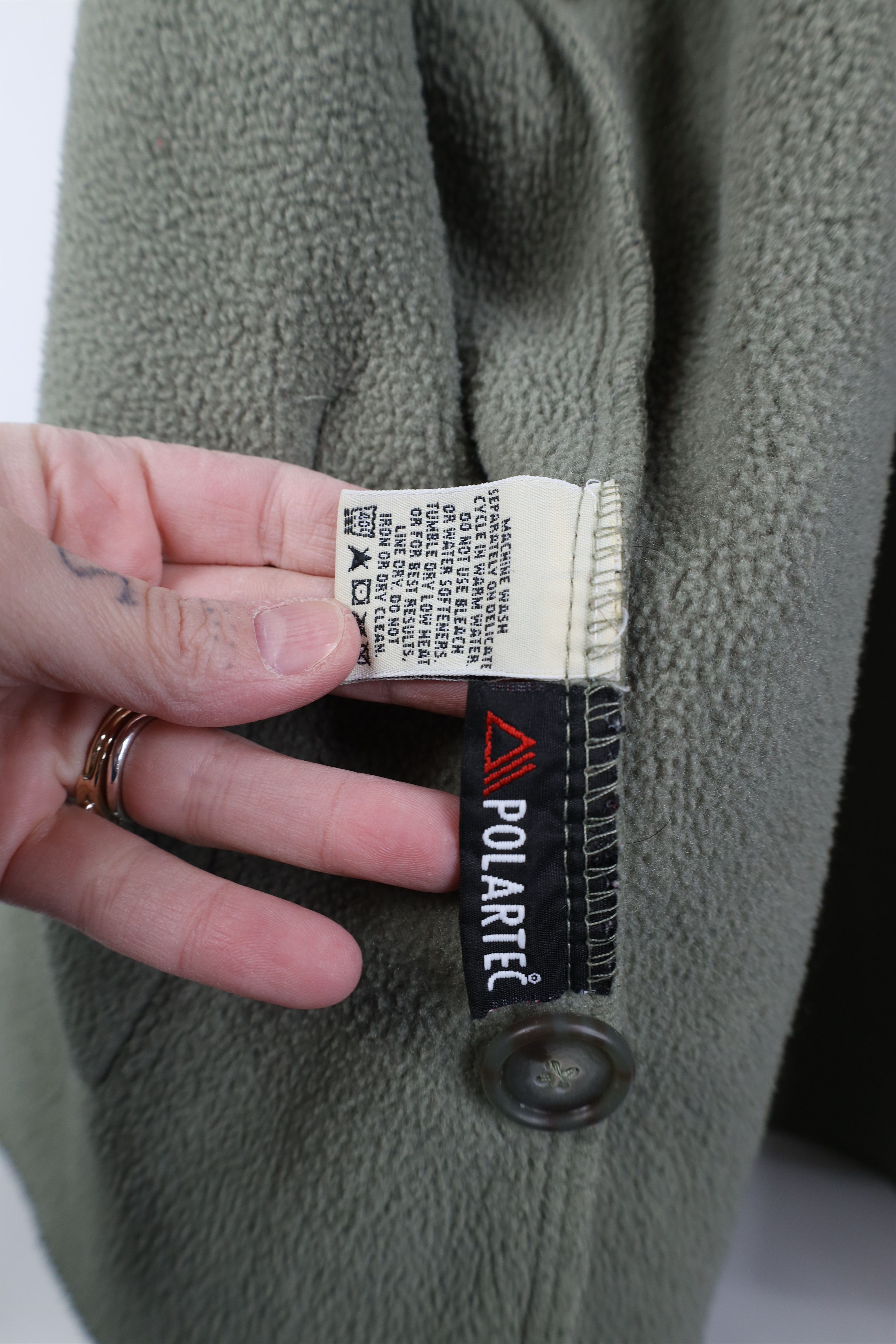 Eddie Bauer Vintage 90s Eddie Bauer Fleece Cardigan Jacket Green USA Size L / US 10 / IT 46 - 10 Thumbnail