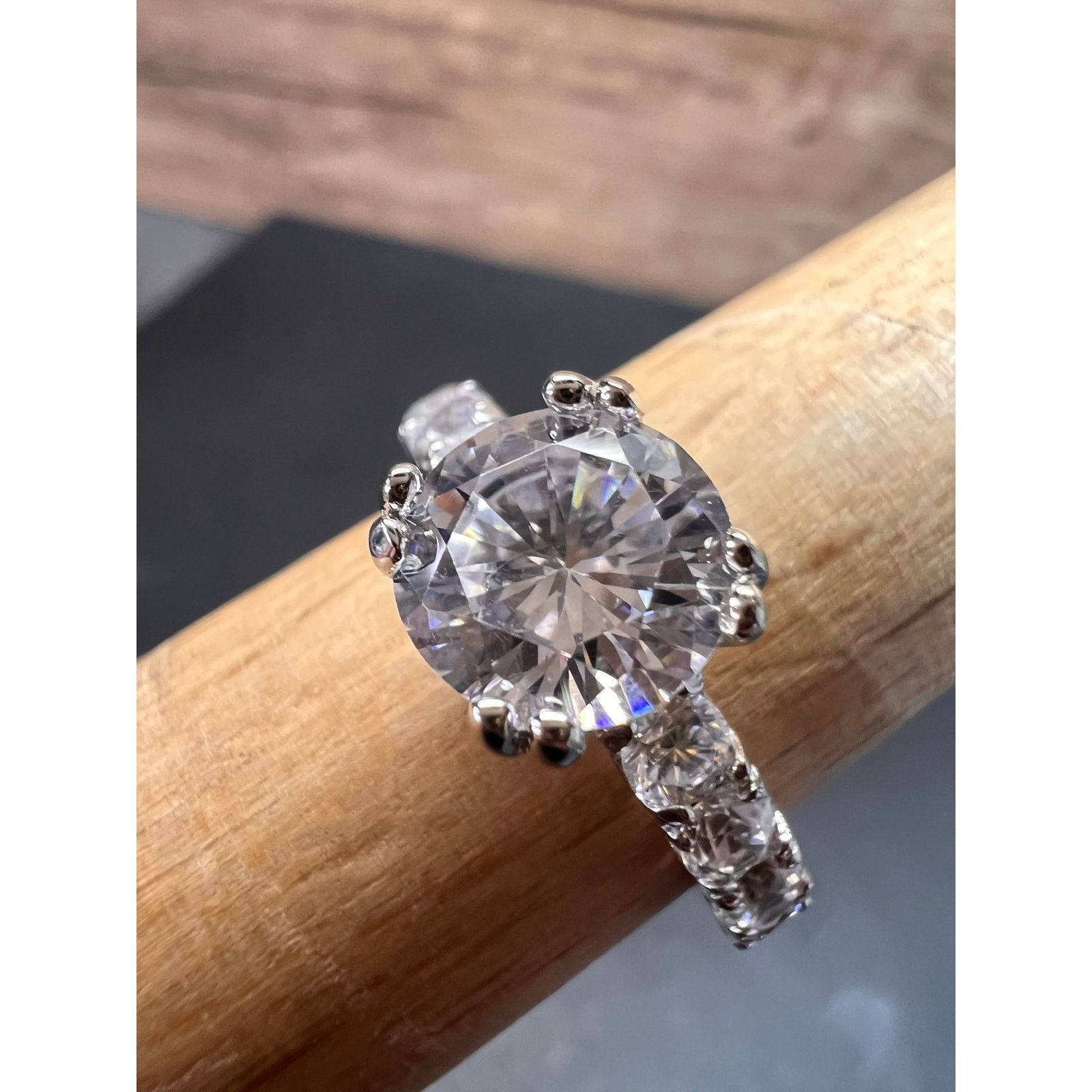 Other Cubic zirconia sterling silver ring size 7 Size ONE SIZE - 3 Thumbnail