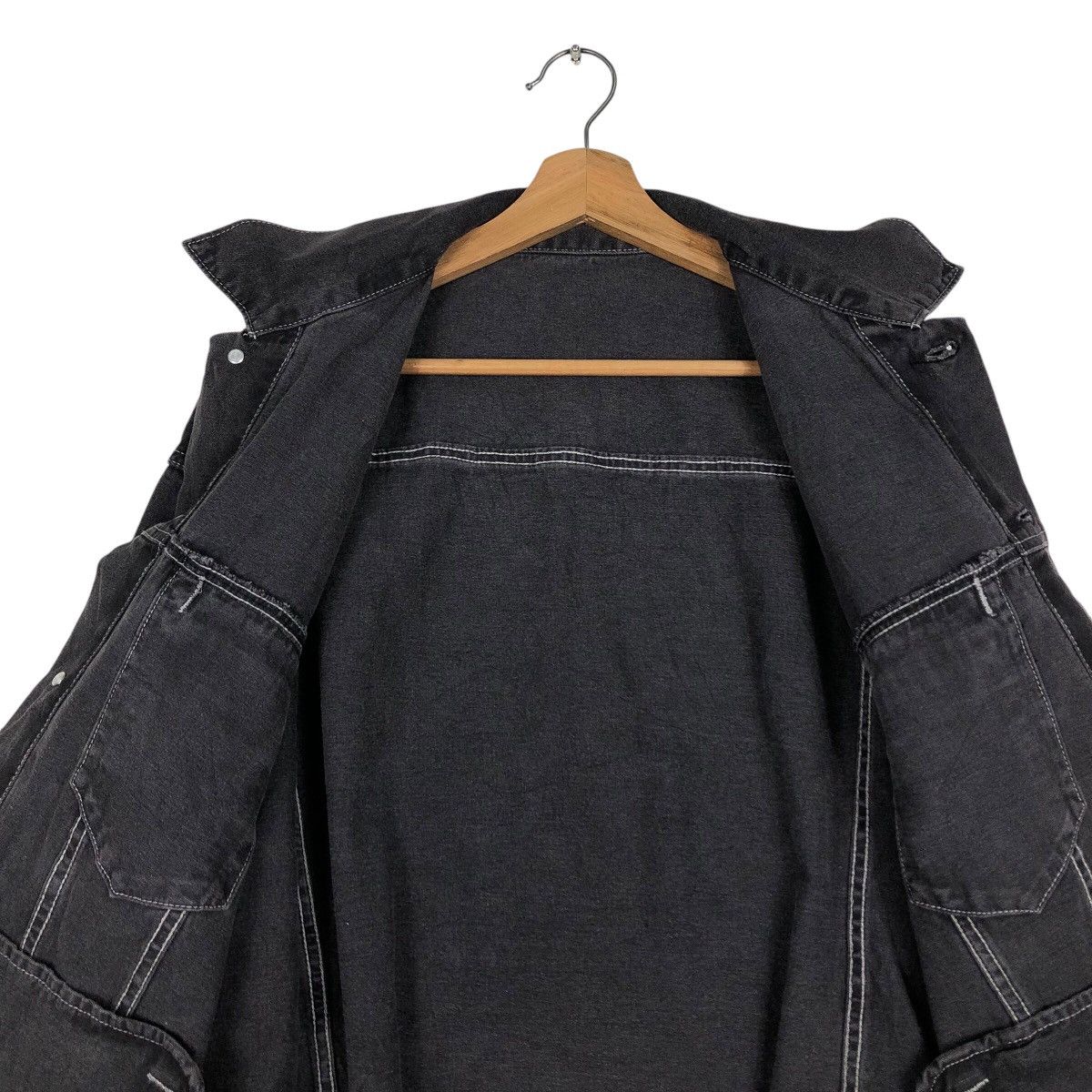 Vintage 📌Vintage Trucker Denim Jacket Biker Gu Japan Issey Miyake Size US L / EU 52-54 / 3 - 15 Thumbnail