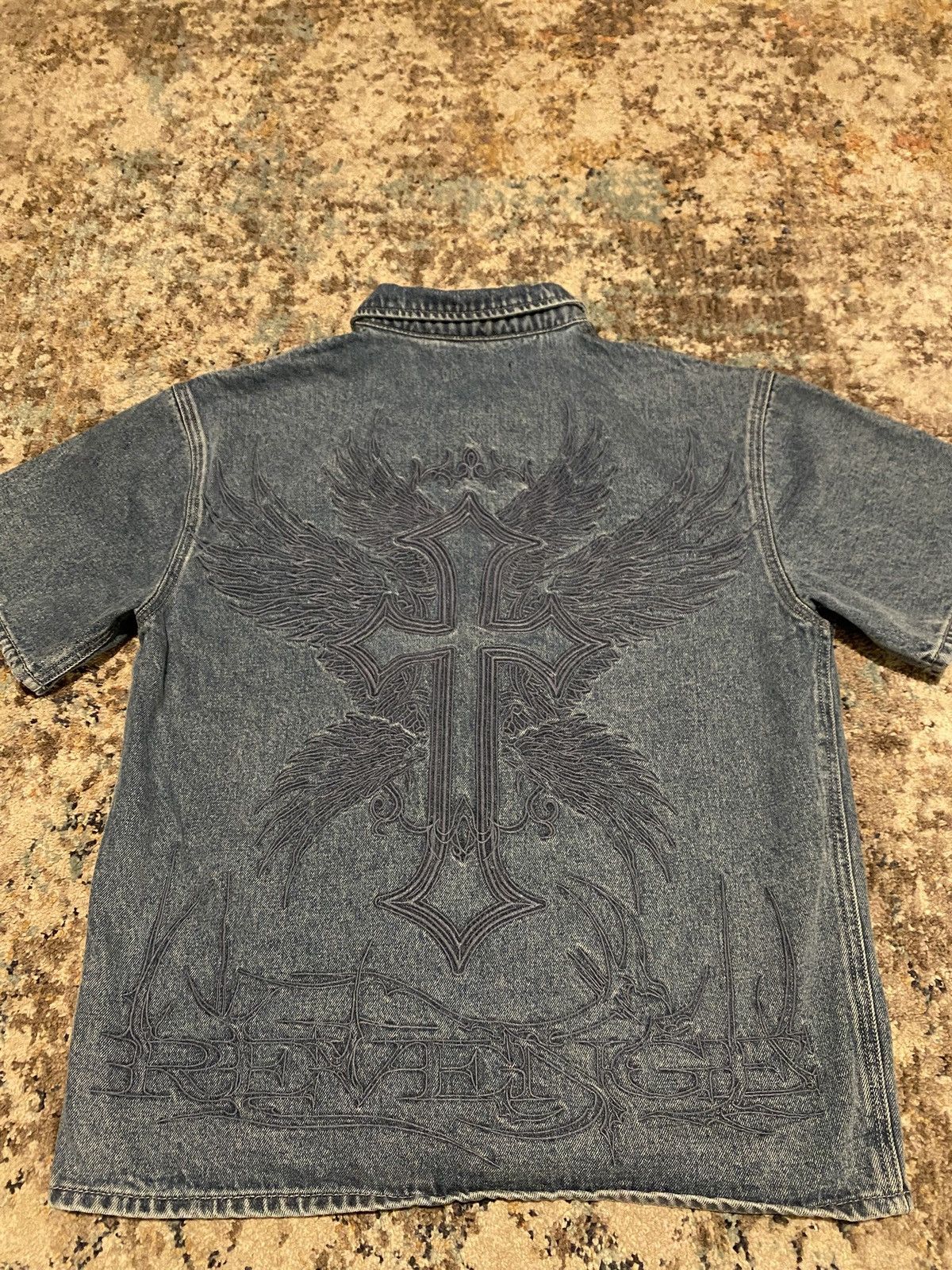 Revenge Revenge Cross Embroidered Button Up Size US S / EU 44-46 / 1 - 3 Thumbnail