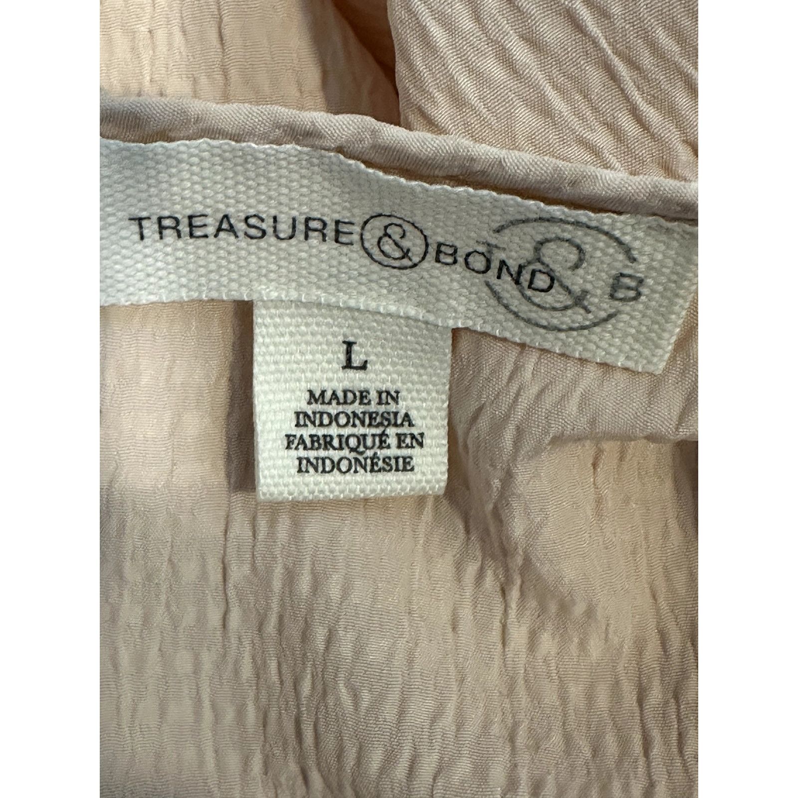 Treasure & Bond Treasure & Bond Women's Light Pink 1/2 Sleeve Blouse L NWT Size L / US 10 / IT 46 - 8 Thumbnail