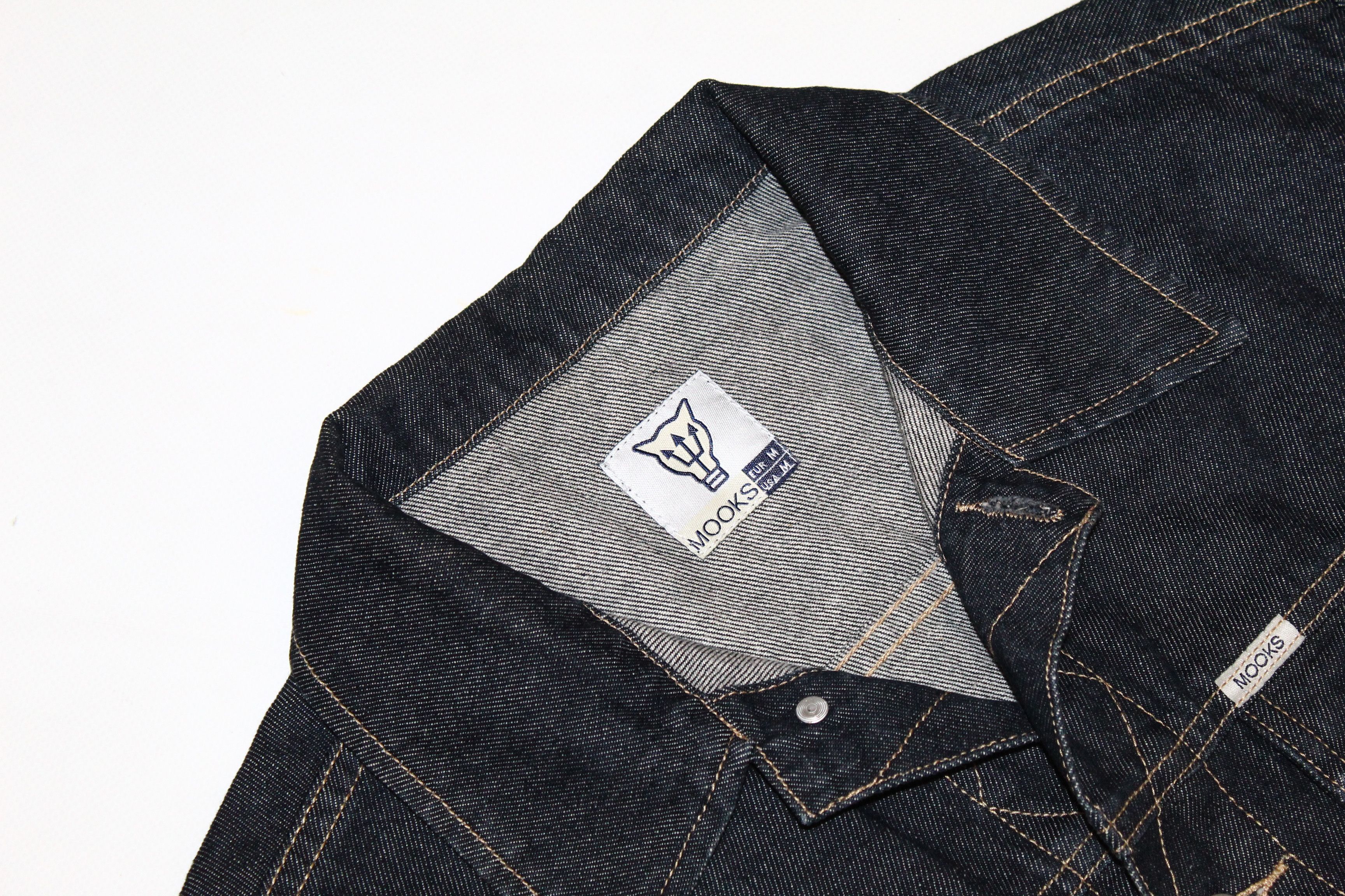 Japanese Brand 💥 Mooks Australia 16oz Raw Denim Work Trucker Jacket Size US M / EU 48-50 / 2 - 2 Thumbnail