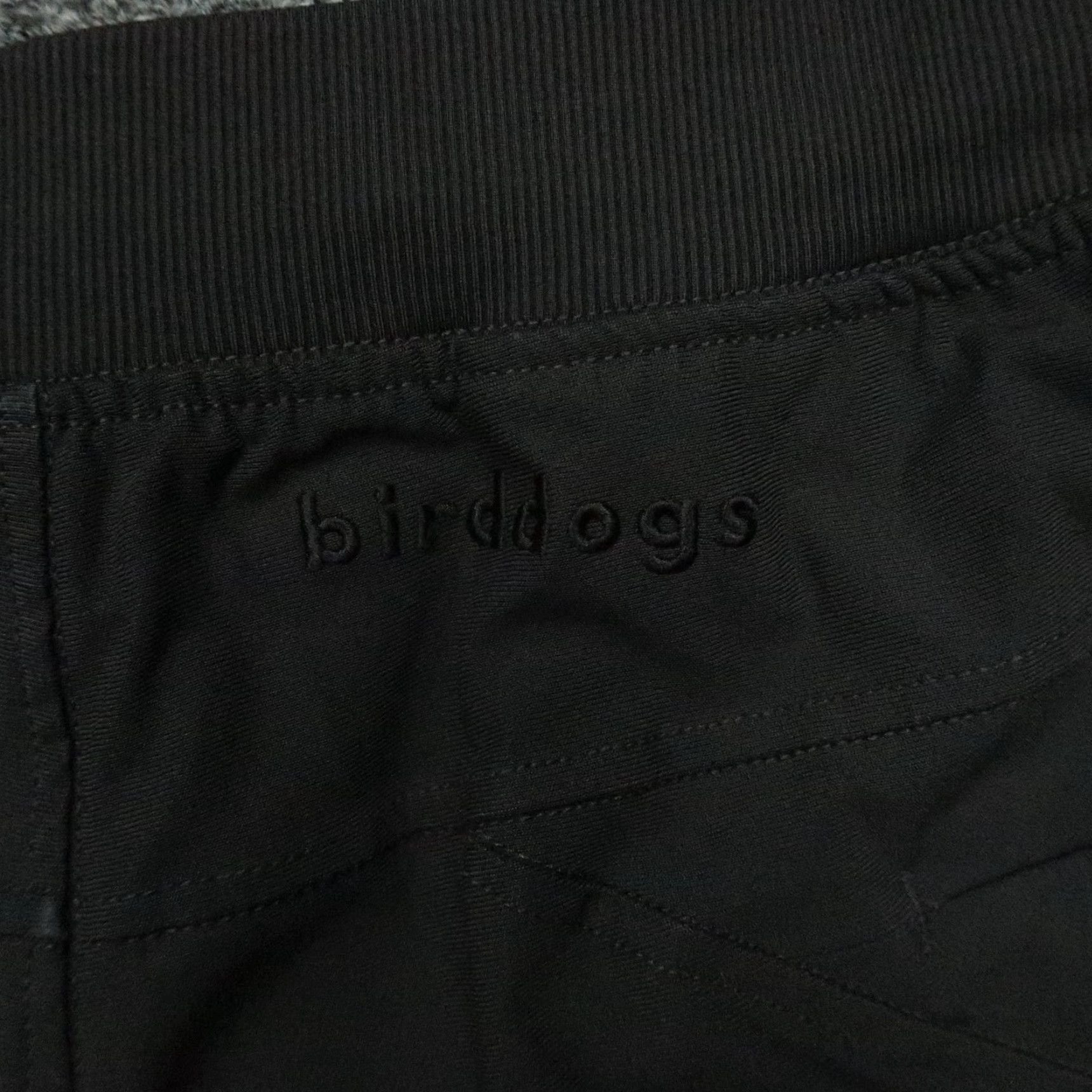 Vintage Birddogs Men Pants Medium Black Joggers Drawstring Zip Pocket Stretch Athletic Size US 31 - 7 Thumbnail