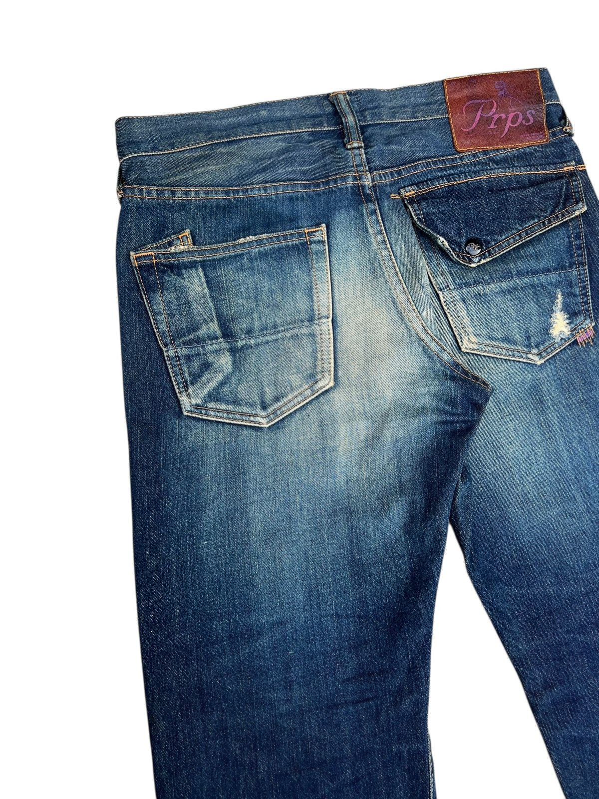 Prps PRPS Barracuda Distressed Mud Wash Denim Jeans Size US 30 / EU 46 - 17 Thumbnail