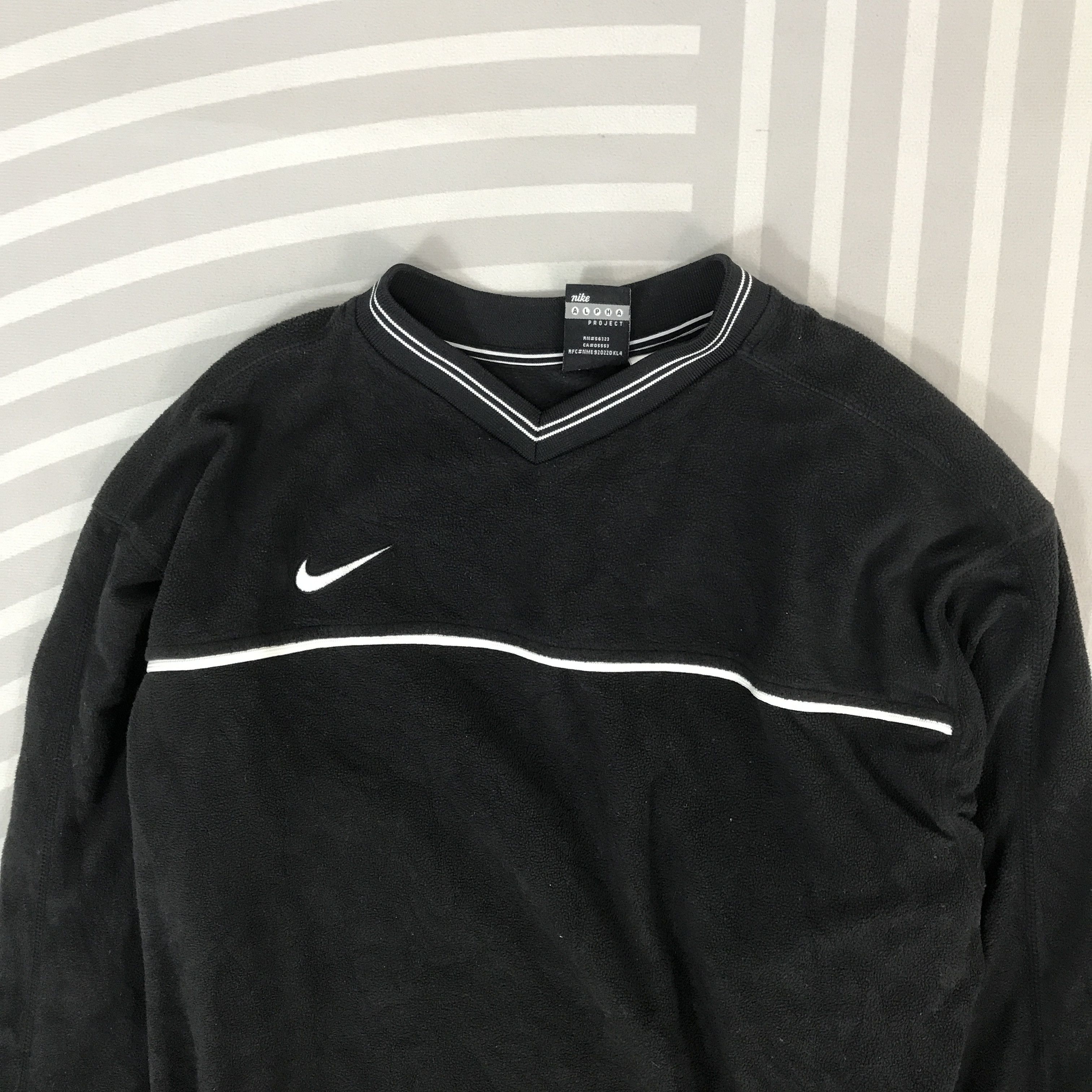 Nike Vintage Nike Team Fleece V-Neck Sweatshirt Size US L / EU 52-54 / 3 - 2 Thumbnail