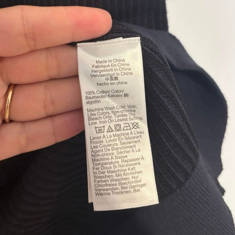 Madewell NWT Madewell Tuck-Stitch Sweater Polo Navy Black Size XS Size US XS / EU 42 / 0 - 6 Thumbnail