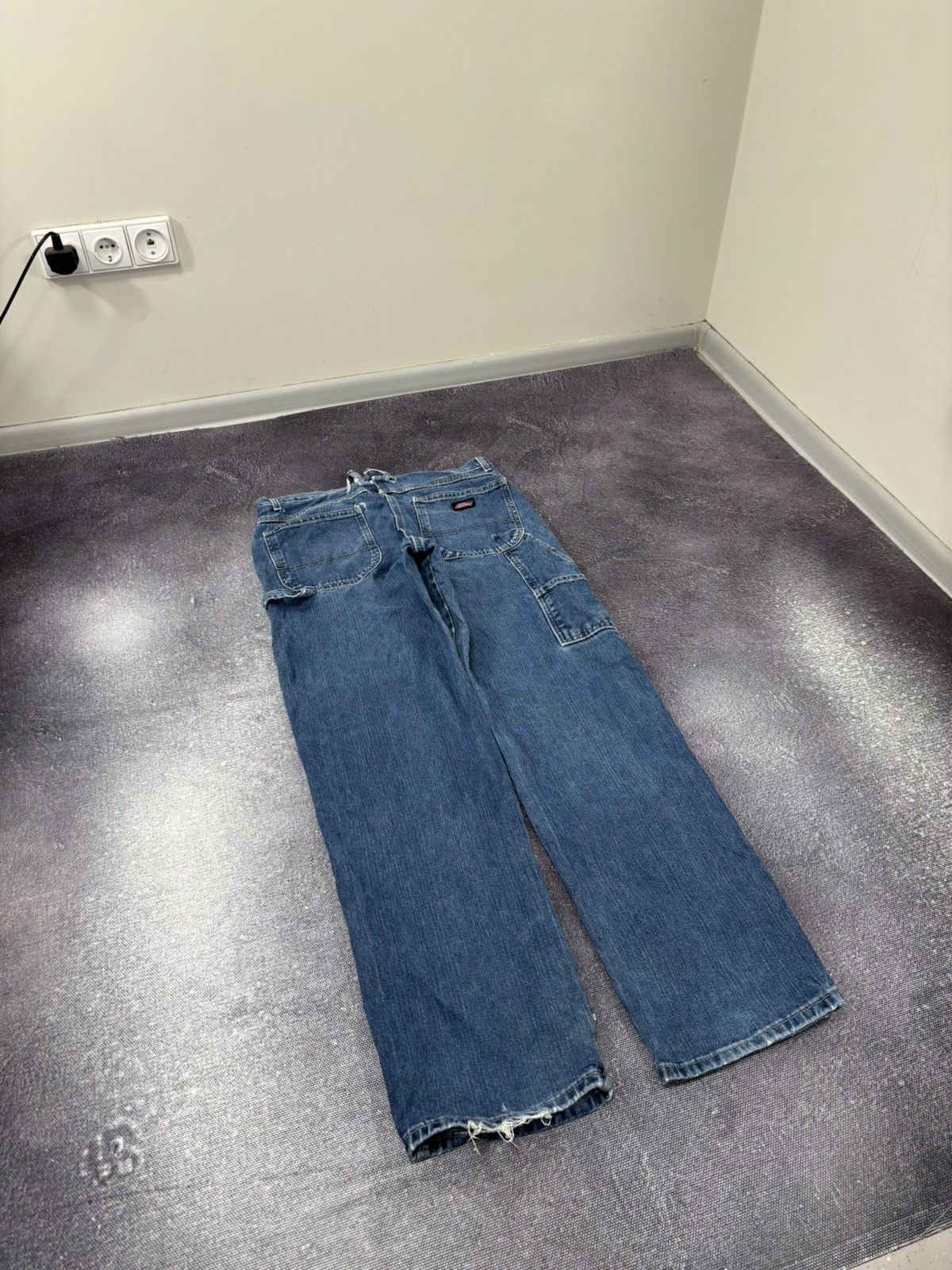 Dickies Vintage Dickies Y2K Relaxed Fit Faded Blue Work Baggy Jeans Size US 34 / EU 50 - 3 Thumbnail