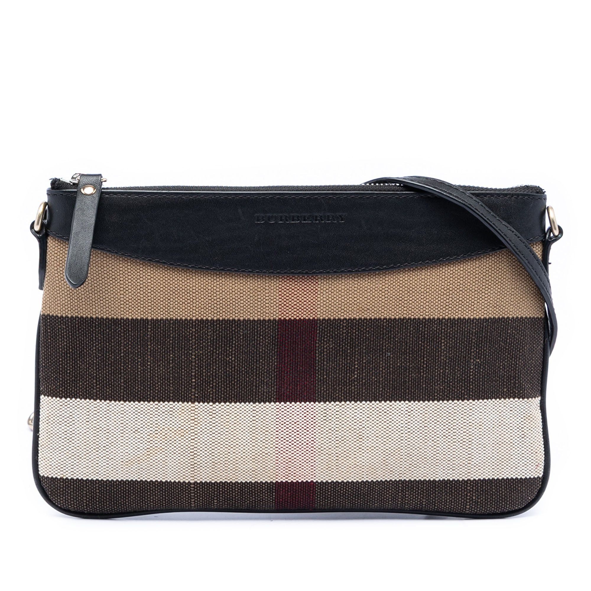 Burberry Mega Check Canvas Peyton Crossbody Size ONE SIZE - 1 Thumbnail