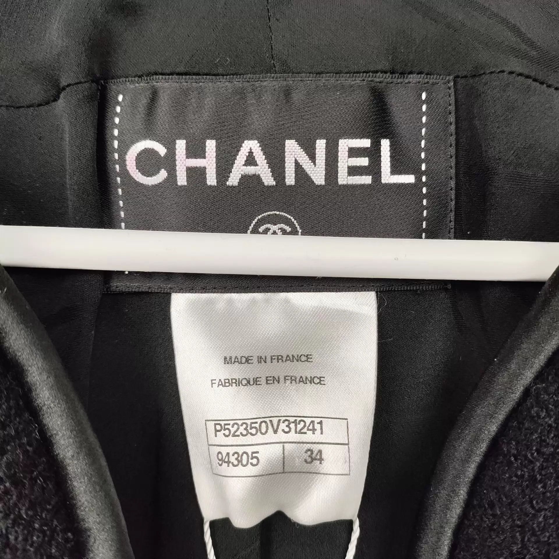 Chanel Chanel 15B Tweed Jacket Women's Black Size XS / US 0-2 / IT 36-38 - 3 Thumbnail