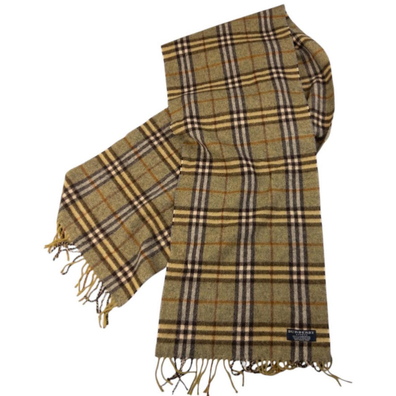Burberry Vintage Burberry Nova Check Lambswool Tassel Scarf Size ONE SIZE - 4 Thumbnail