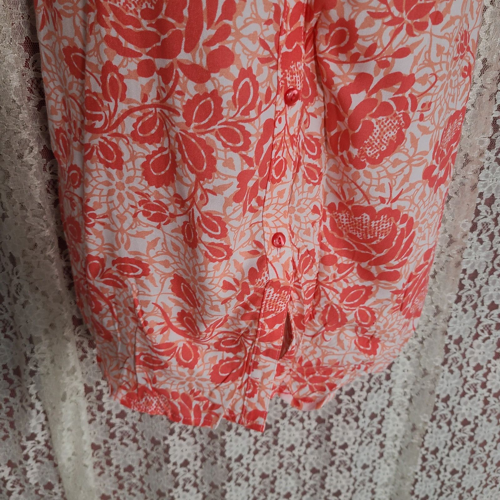 Faded Glory NWT Faded Glory pink white floral print peasant blouse med Size M / US 6-8 / IT 42-44 - 3 Thumbnail