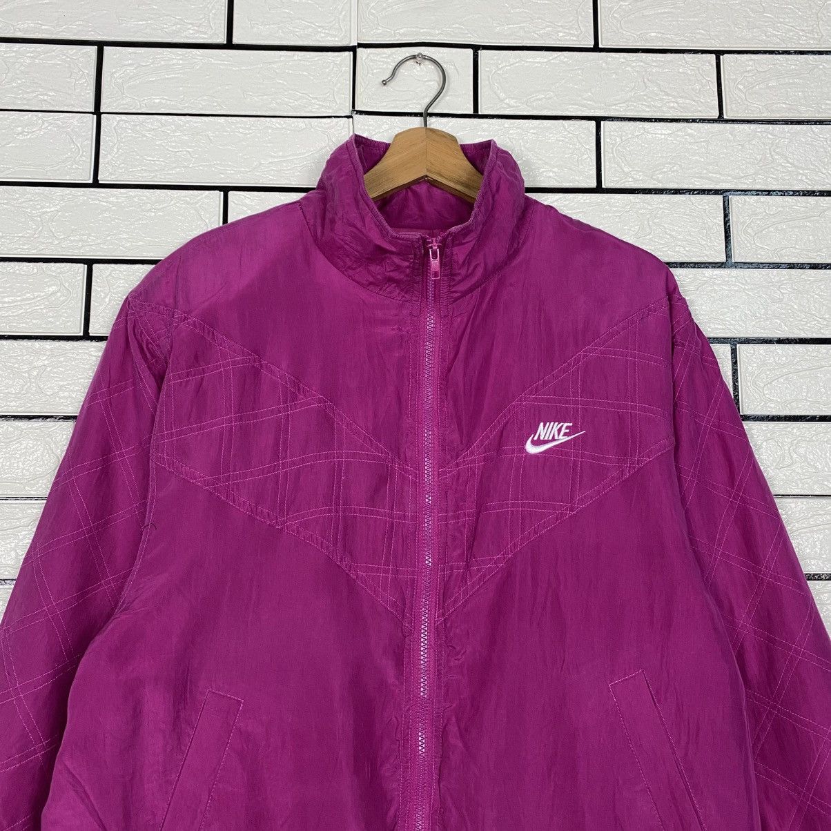Nike 📌Vintage Bomber Jacket Nike Made In Usa Size US M / EU 48-50 / 2 - 4 Thumbnail