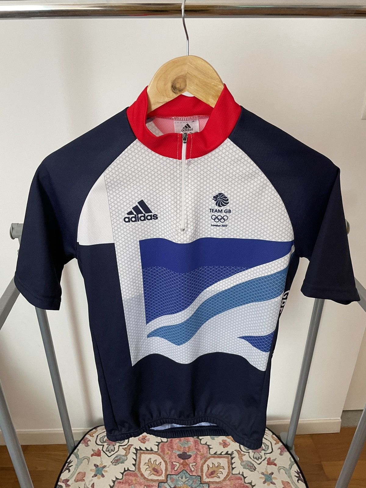 Adidas Adidas Vintage 2012 Team GB Olympics Cycling Jersey Size US M / EU 48-50 / 2 - 1 Thumbnail