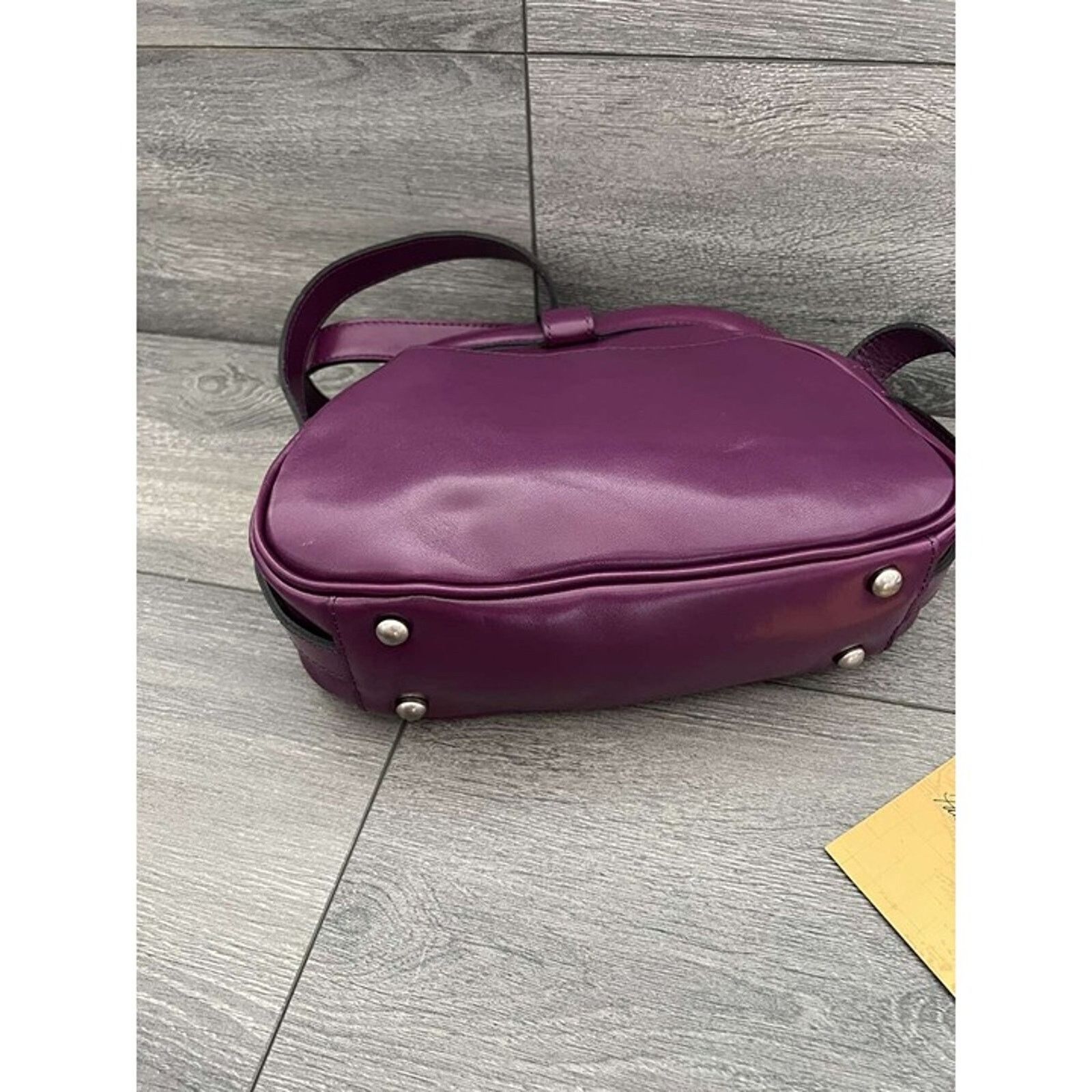 Patricia Nash Patricia Nash Frame Leather Crossbody Bag Dark Purple bag Size M / US 6-8 / IT 42-44 - 5 Thumbnail