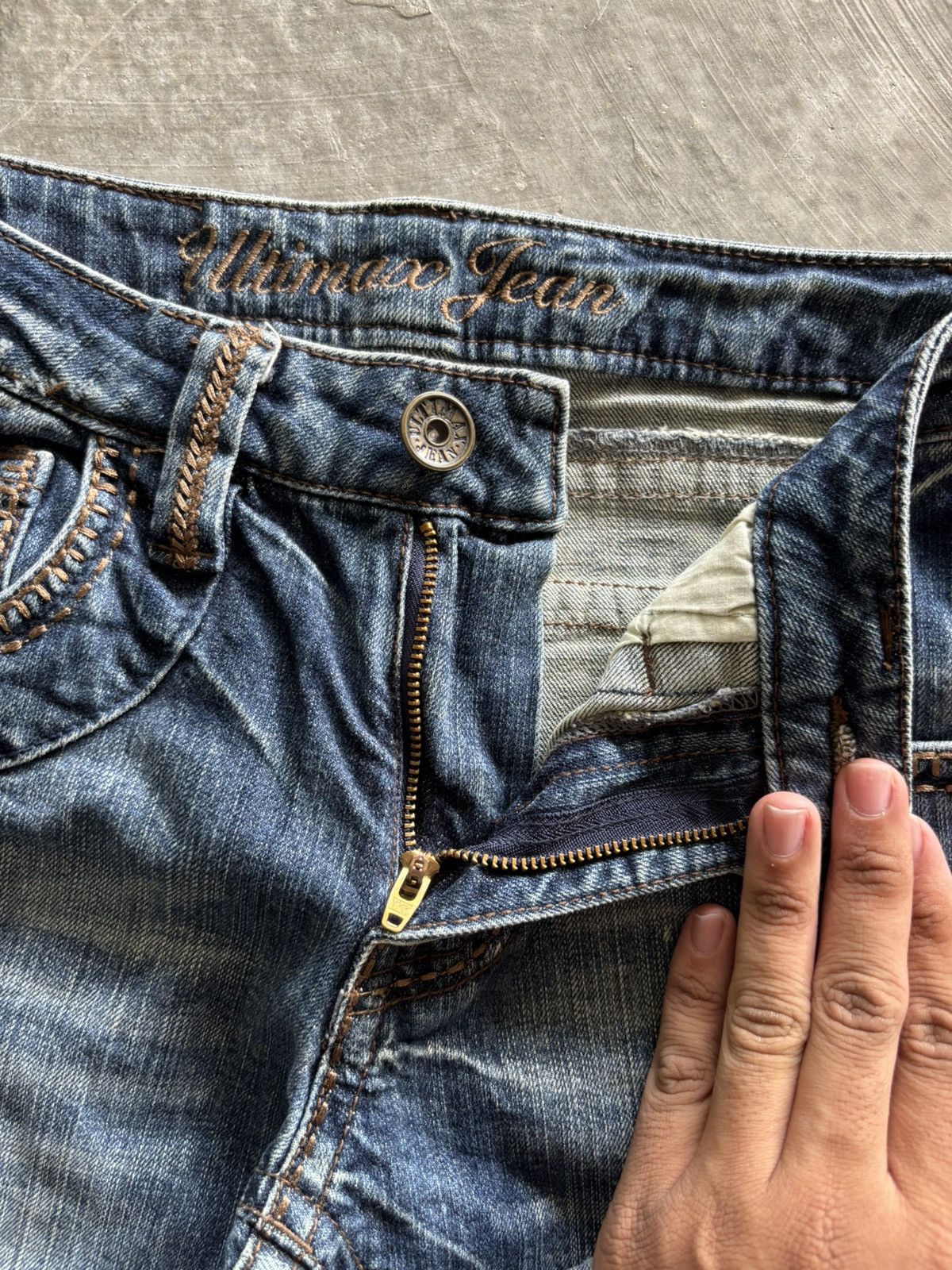 Hysteric Glamour y2k flared washed ultimax jeans japanese denim style Size 26" / US 2 / IT 38 - 4 Thumbnail