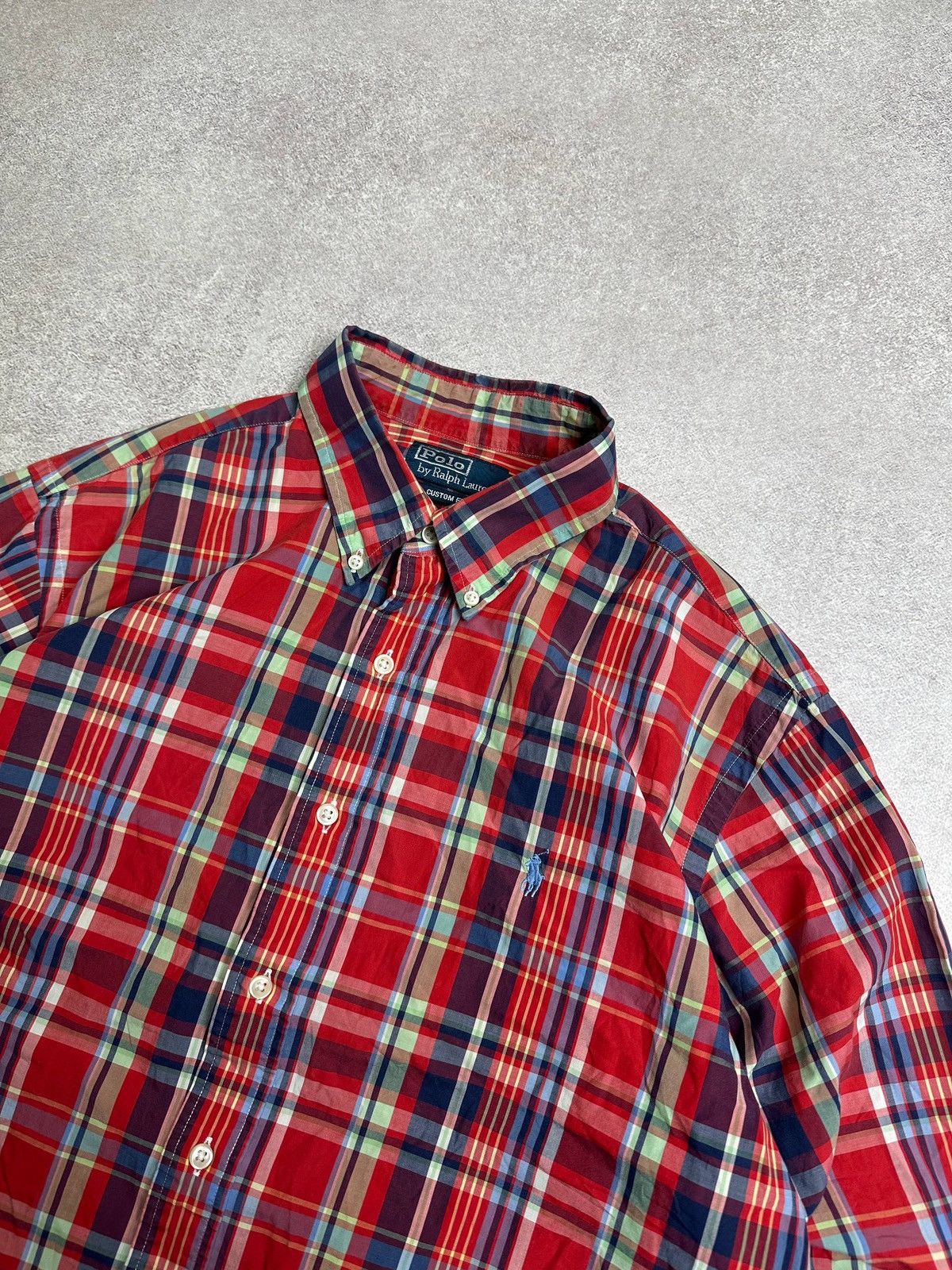 Polo Ralph Lauren Vintage Polo Ralph Lauren Red Checkered Shirt Rare XL Size US XL / EU 56 / 4 - 3 Thumbnail
