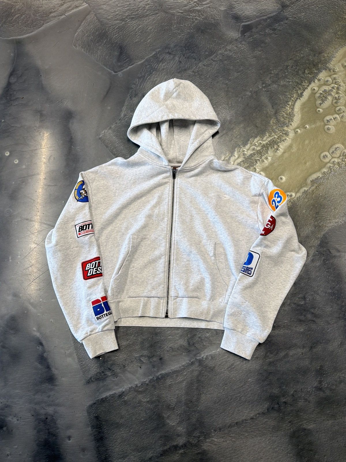 Bottega Desires Bottega Desires Patch Zip-Up Grey Size US L / EU 52-54 / 3 - 1 Thumbnail