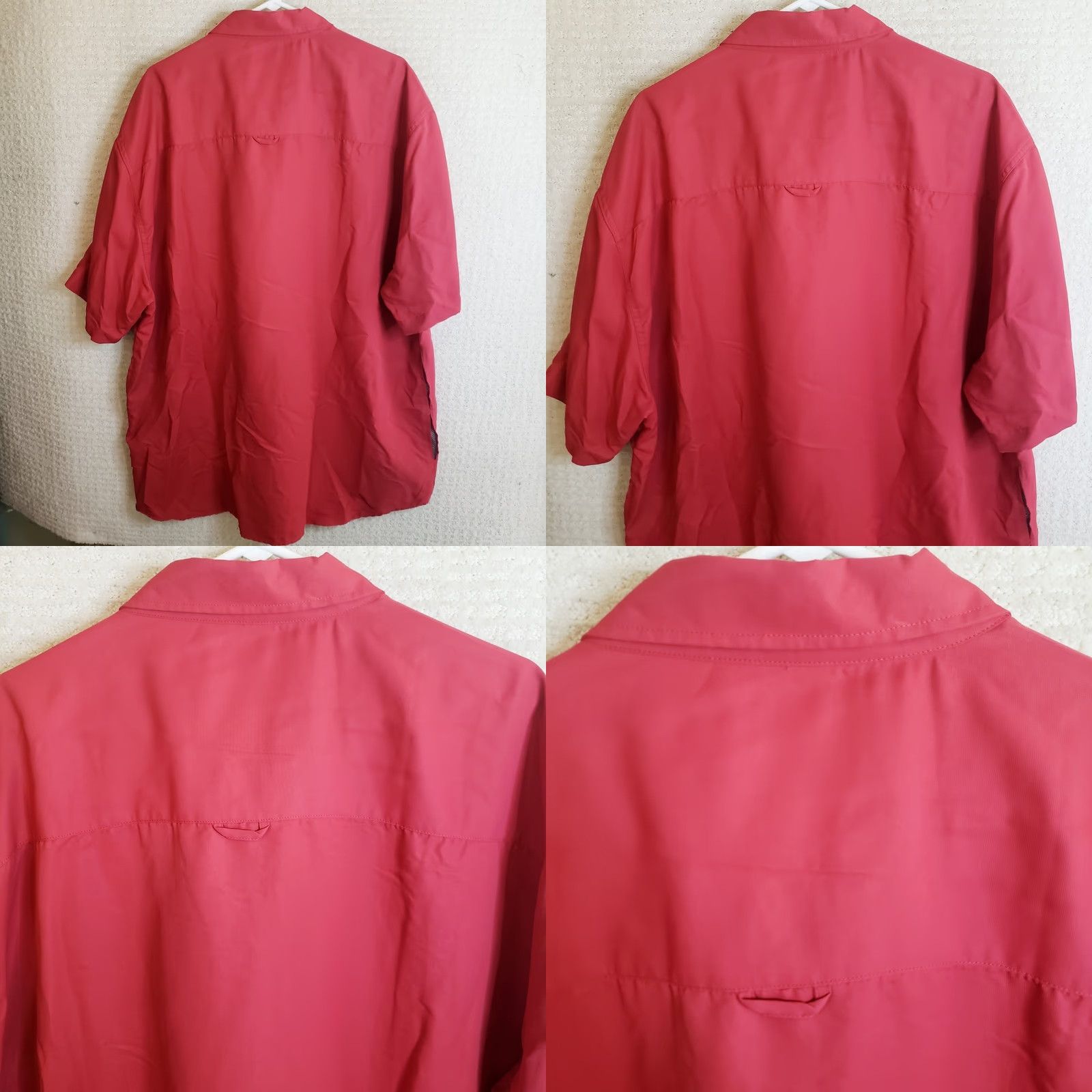 Vintage Stillwater Supply Co Men's Short Sleeve Button Up Vented Fishing Shirt Red 3XL Size US XXL / EU 58 / 5 - 8 Thumbnail
