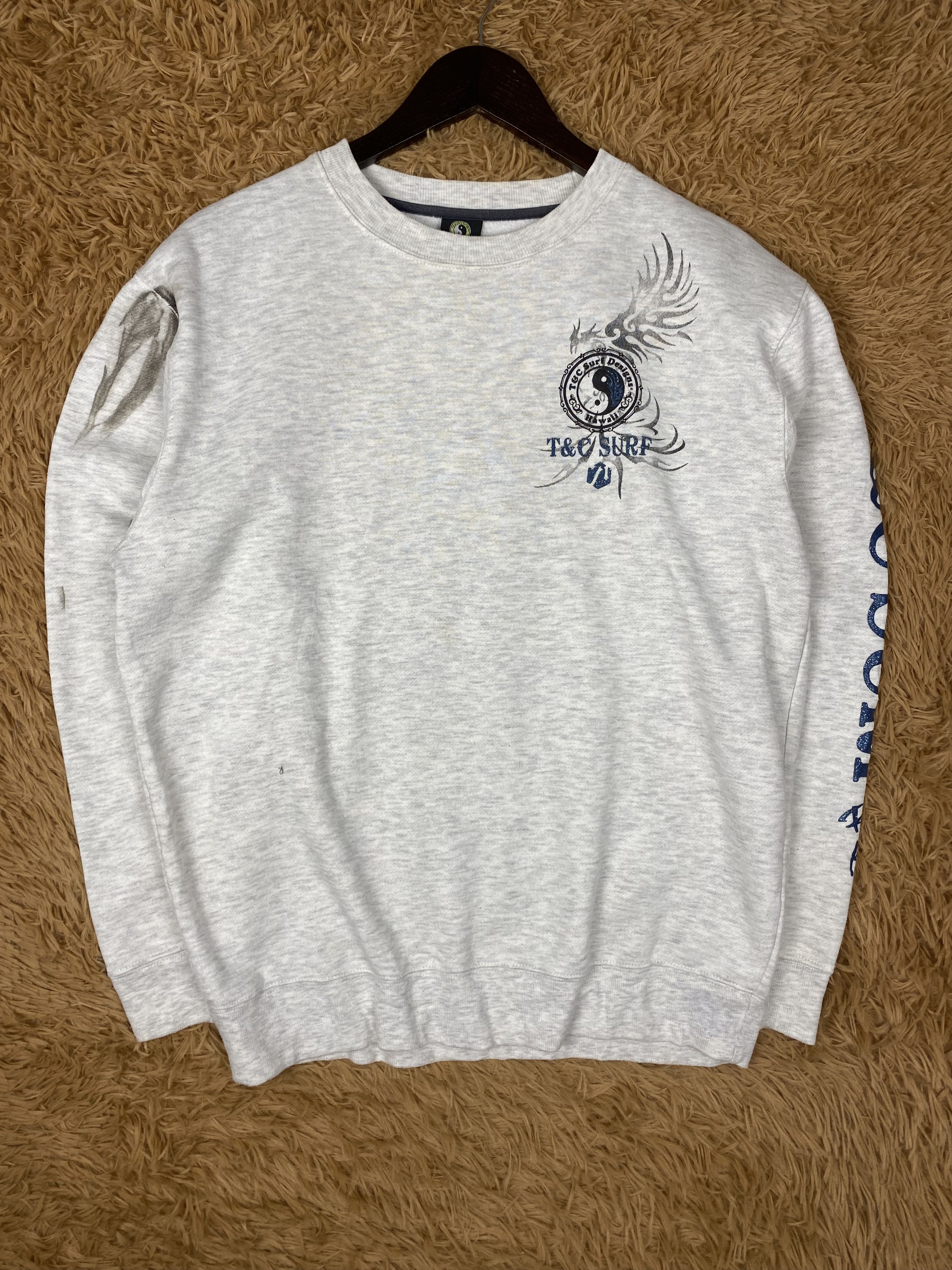 Designer Vintage T&C Surf Design Hawaii Sweatshirts PS0366 Size US L / EU 52-54 / 3 - 2 Thumbnail